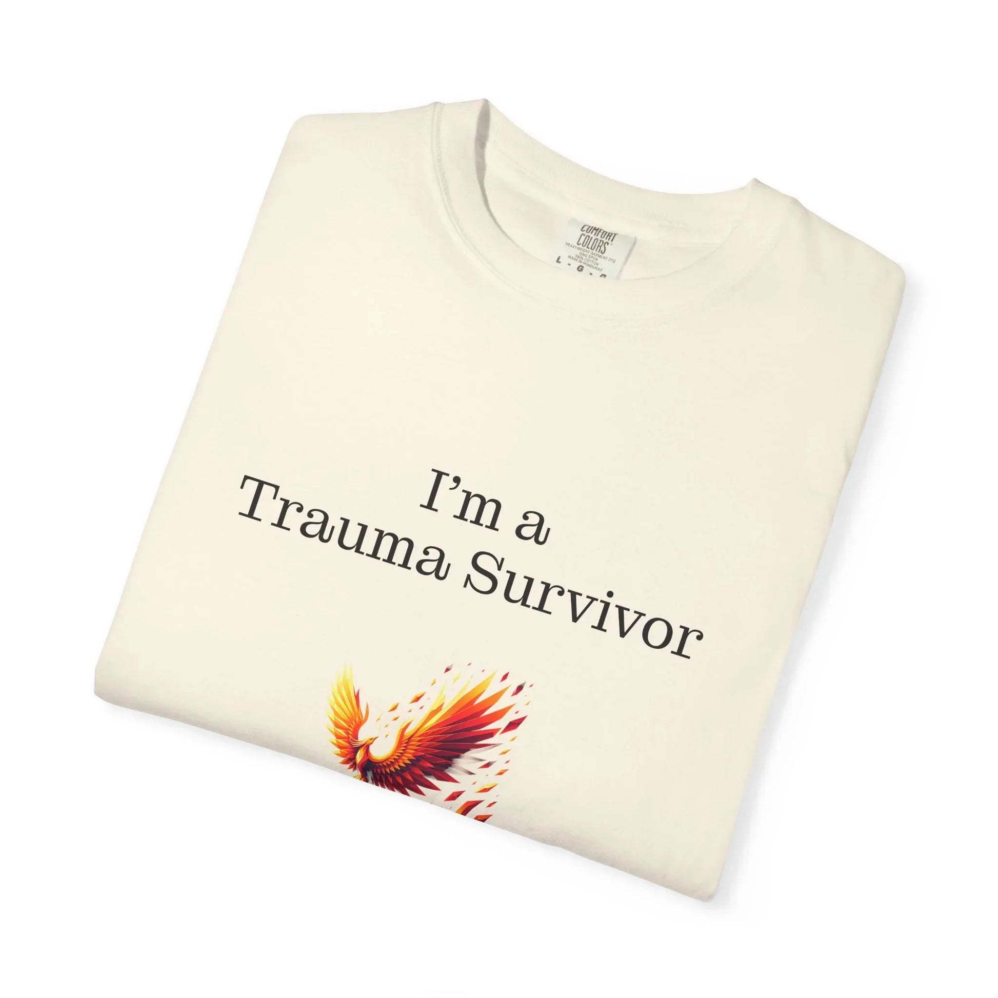 Trauma Survivor Unisex Garment-Dyed T-Shirt - Empowering Supportive Apparel - The Dreamer's Bookshop.