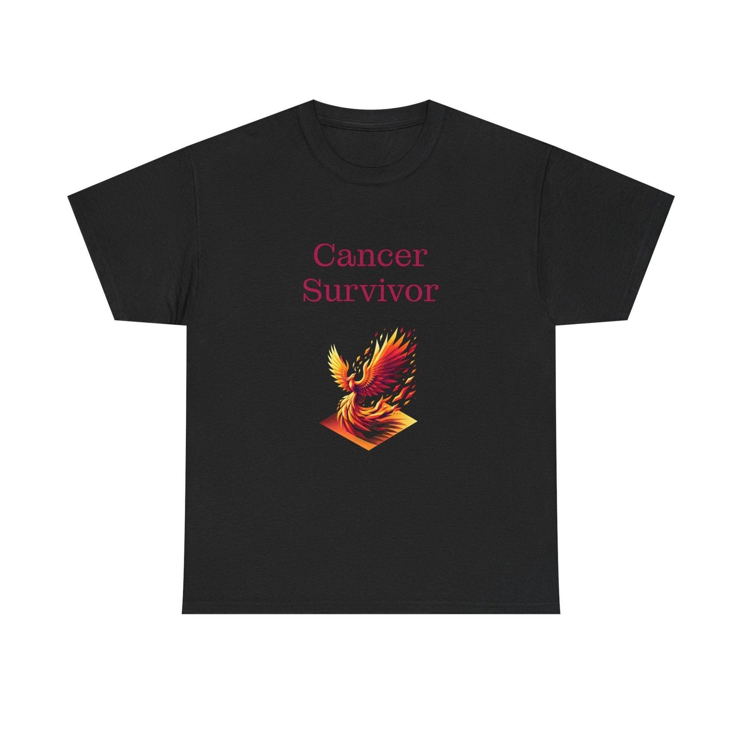 Cancer Survivor Unisex Heavy Cotton Tee - Empowering Apparel for Health Awareness - The Dreamer's Bookshop.