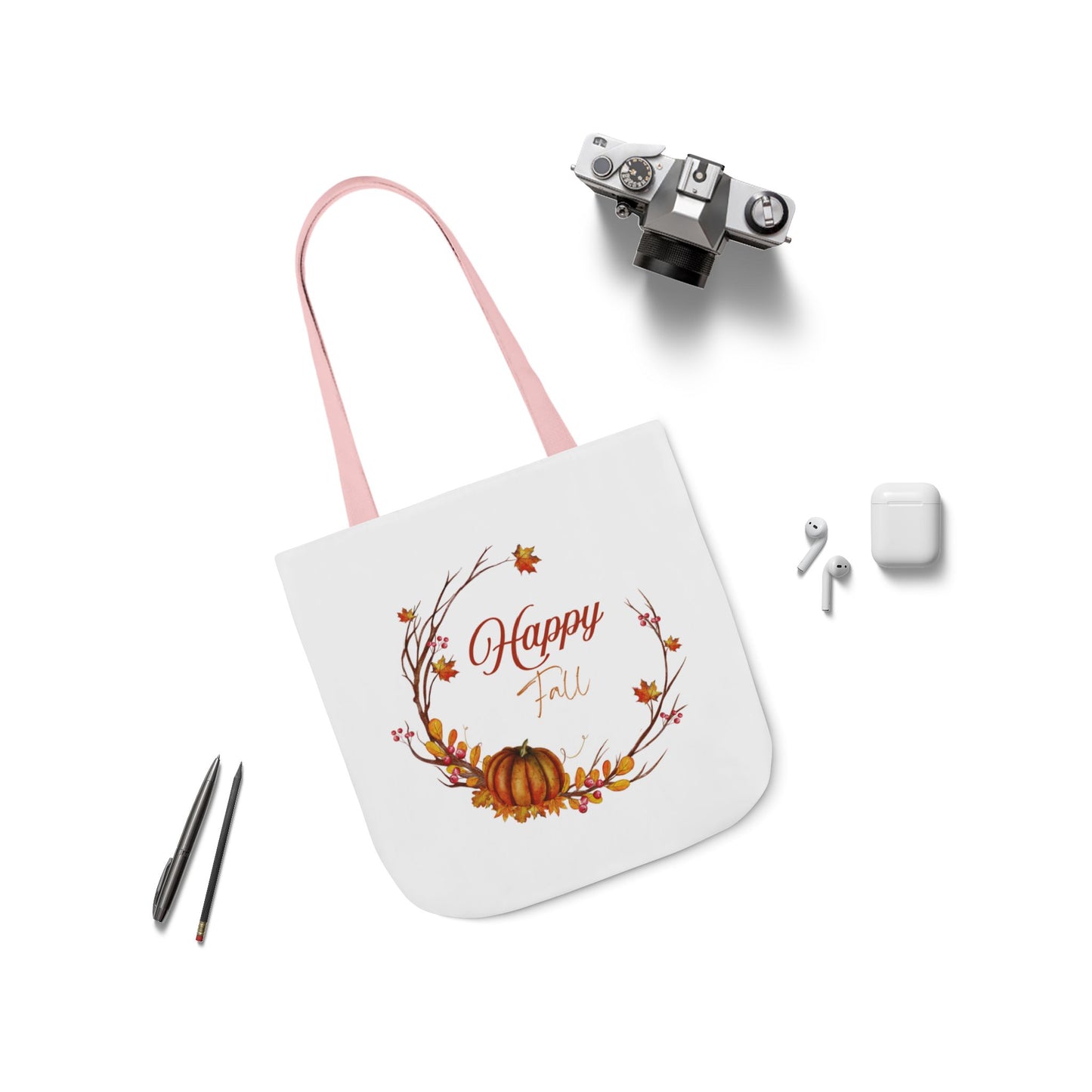 Happy Fall Tote Bag - Perfect for Book Lovers & Indie Authors