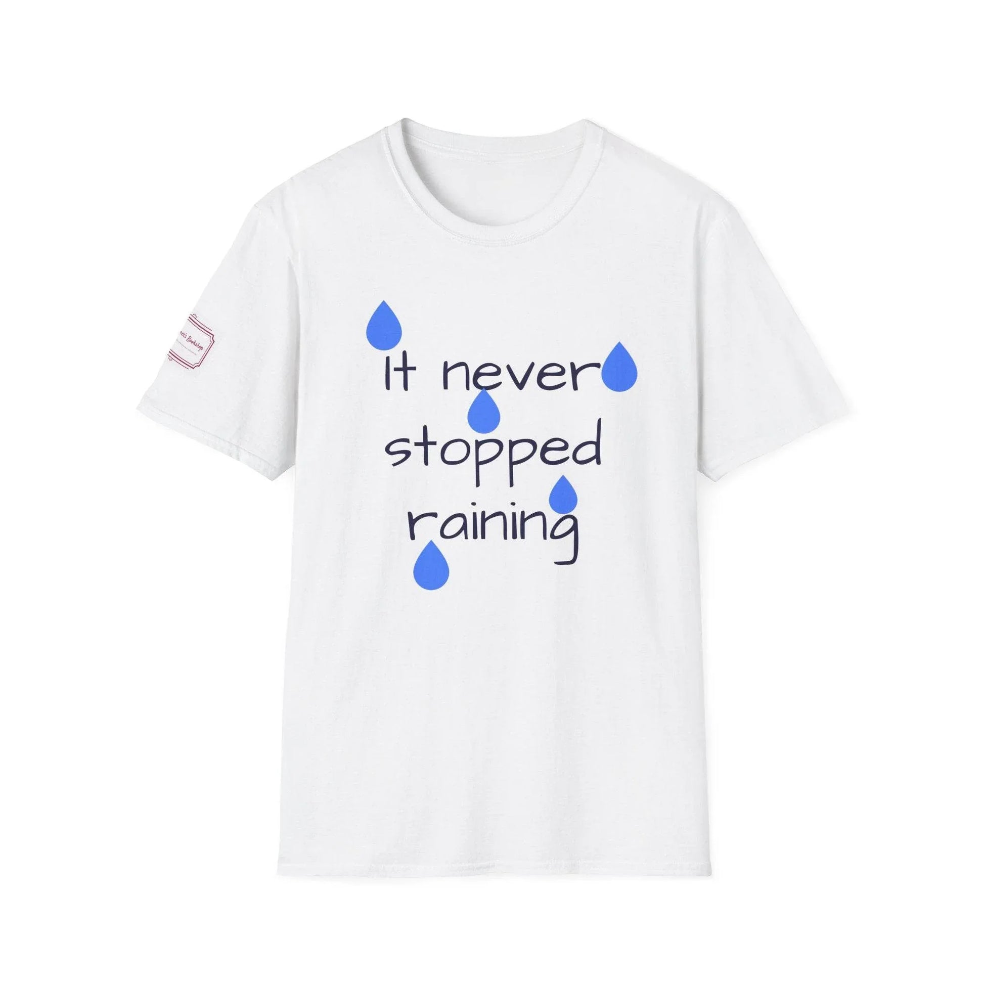 Inspirational Unisex Softstyle T-Shirt - 'Umbrella' Motivational Design - The Dreamer's Bookshop.