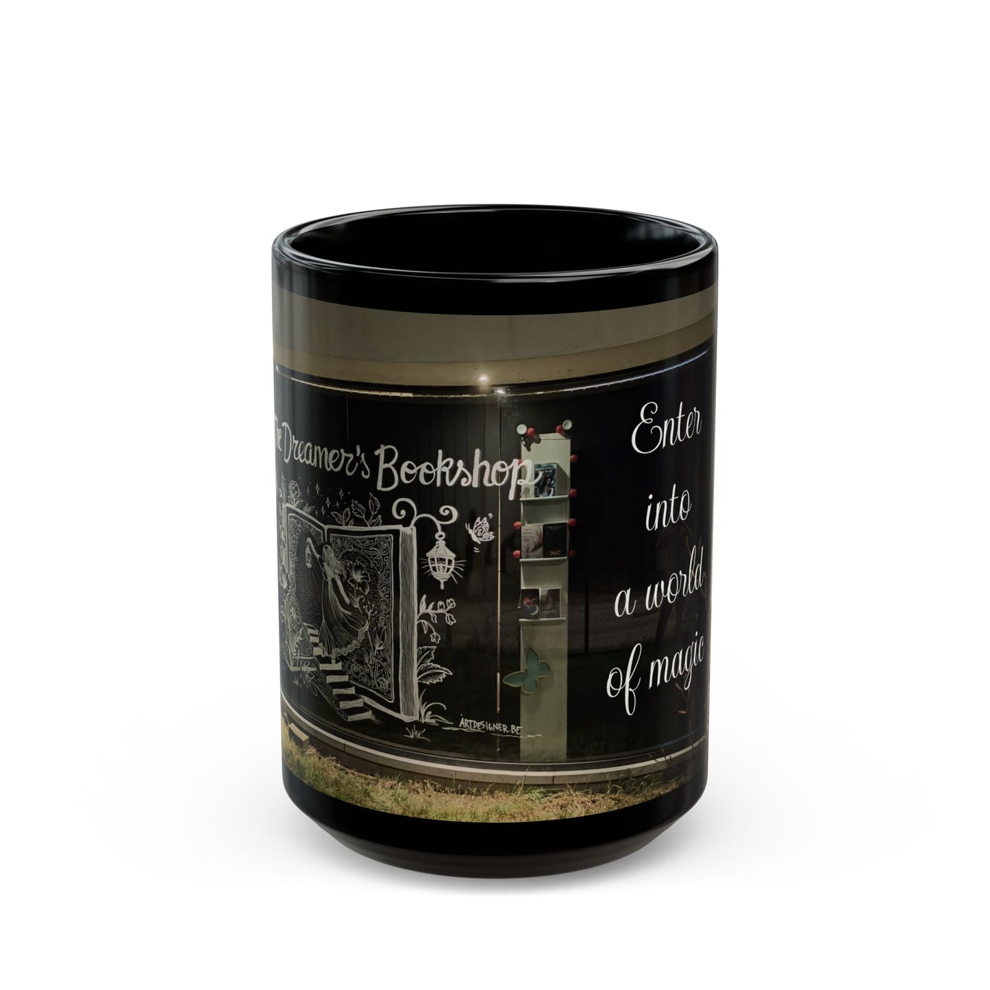 Black Mug - The Dreamer's Bookshop - 11oz & 15oz Options