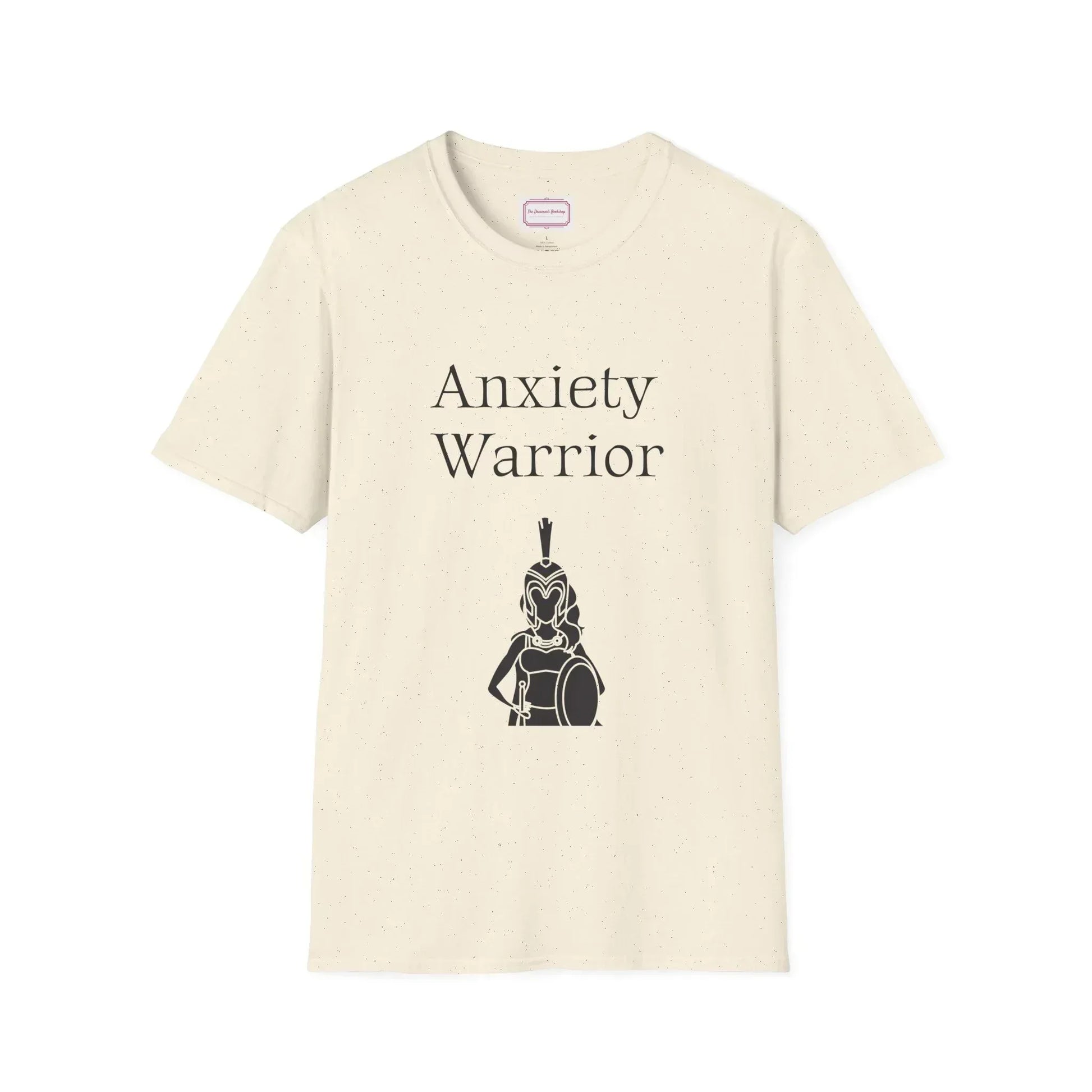 Anxiety Warrior Unisex Softstyle T-Shirt - Embrace Your Battles - The Dreamer's Bookshop.