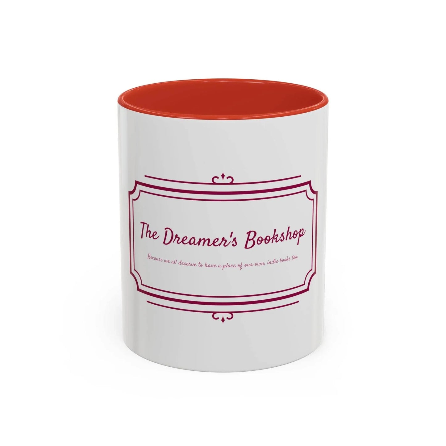Dreamer's Bookshop Accent Coffee Mug - Perfect Gift for Book Lovers - The Dreamer's Bookshop.