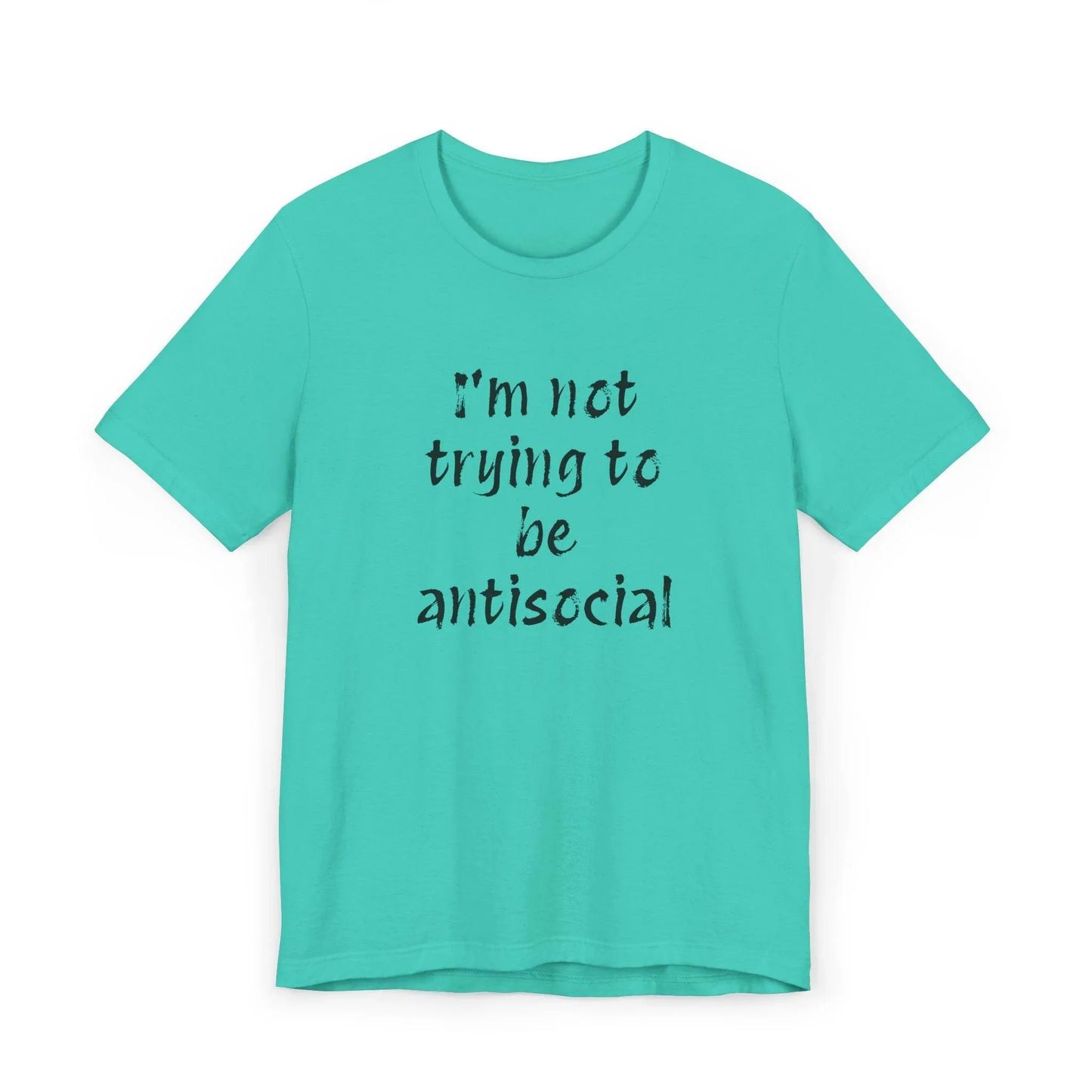 Funny Unisex Jersey T-Shirt - Anti-Social Vibe for Booktroverts - The Dreamer's Bookshop.