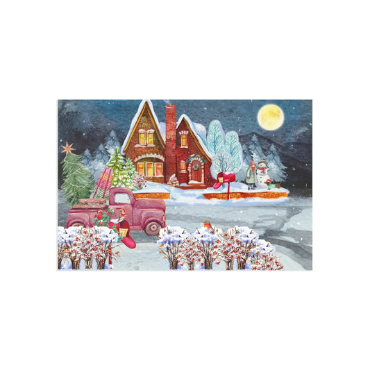 The Dreamer's Bookshop "Winter Suburbs" Christmas Card - The Dreamer's Bookshop.