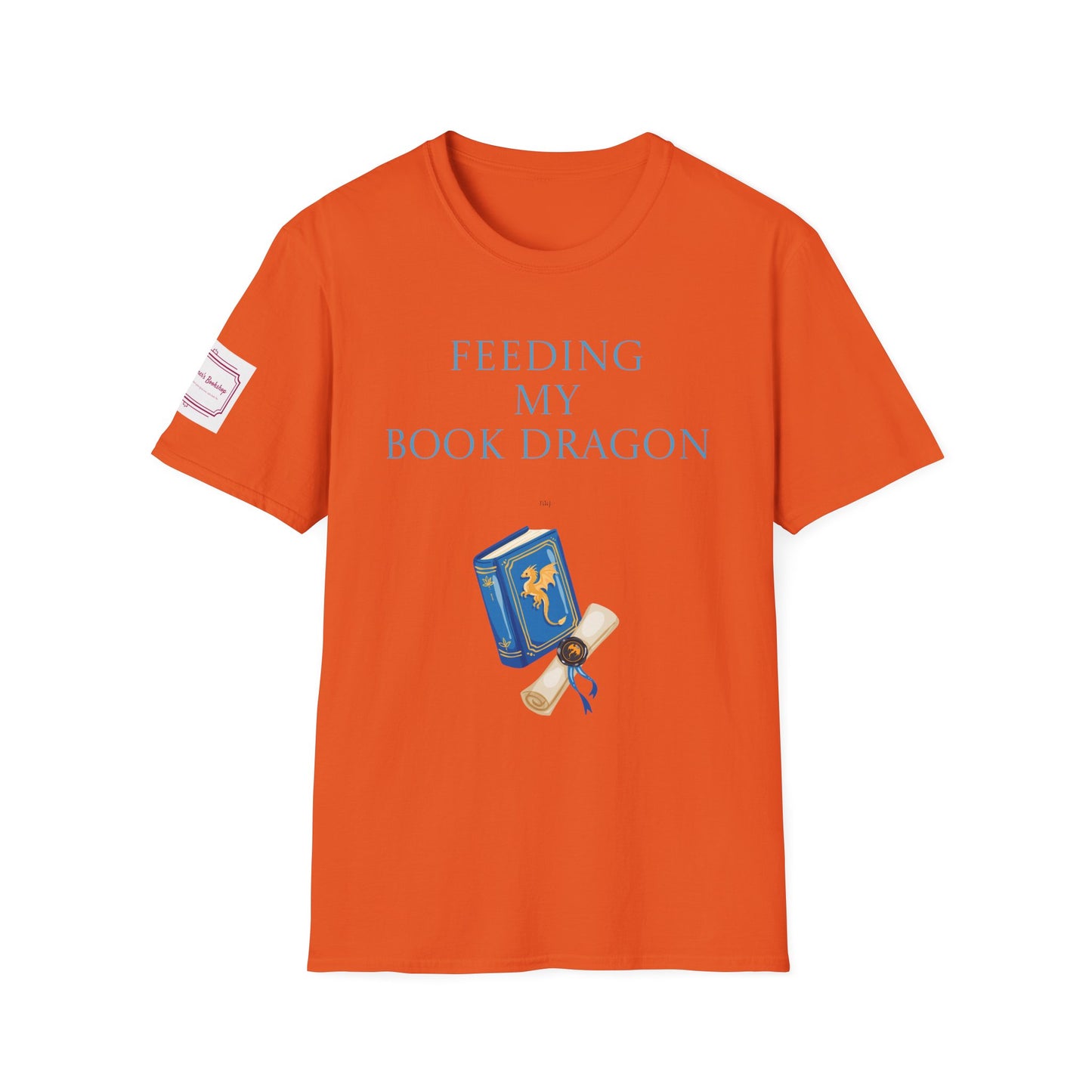 Unisex Softstyle T-Shirt - 'Book Dragon'