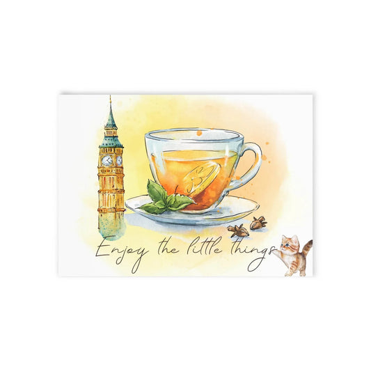 The Dreamer's Bookshop "English Tea" Enjoy the Little Things Card - The Dreamer's Bookshop.