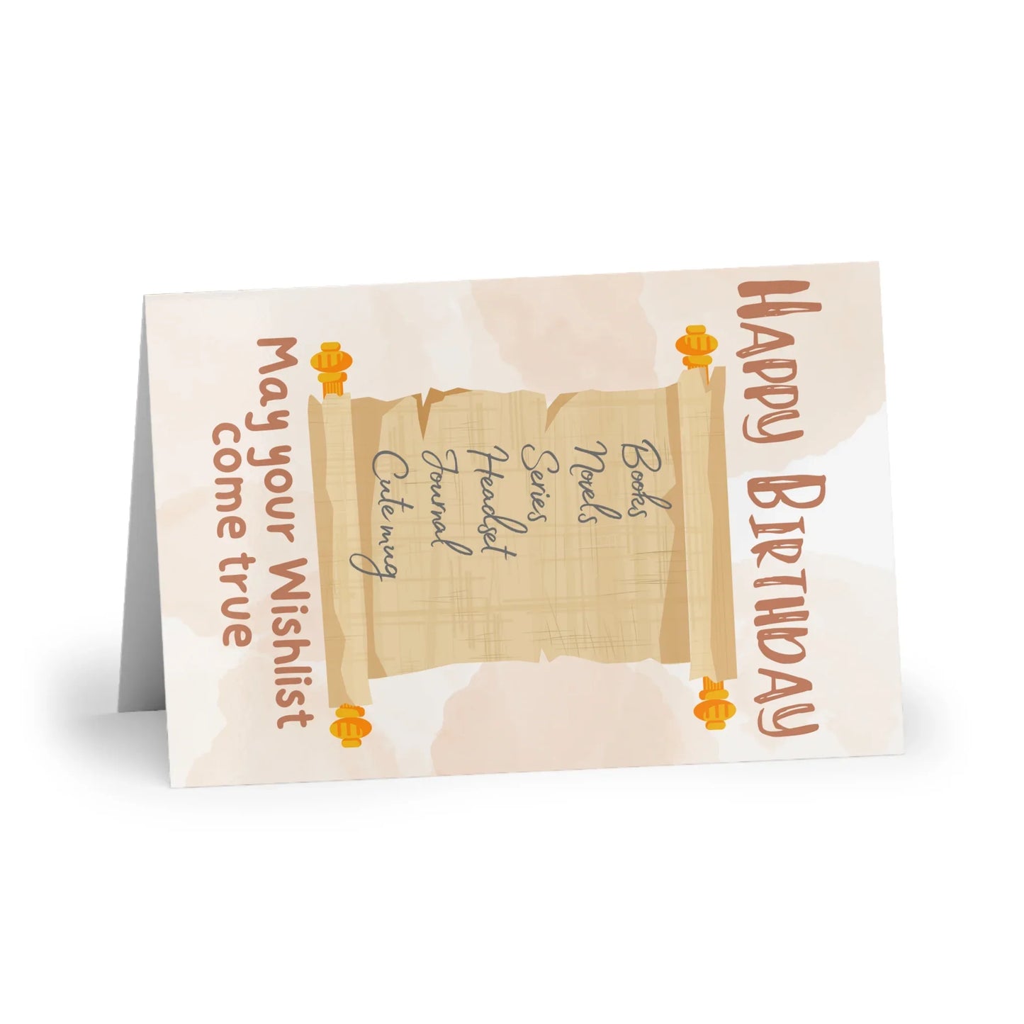 The Dreamer's Bookshop "Wishlist" Birthday Card - The Dreamer's Bookshop.