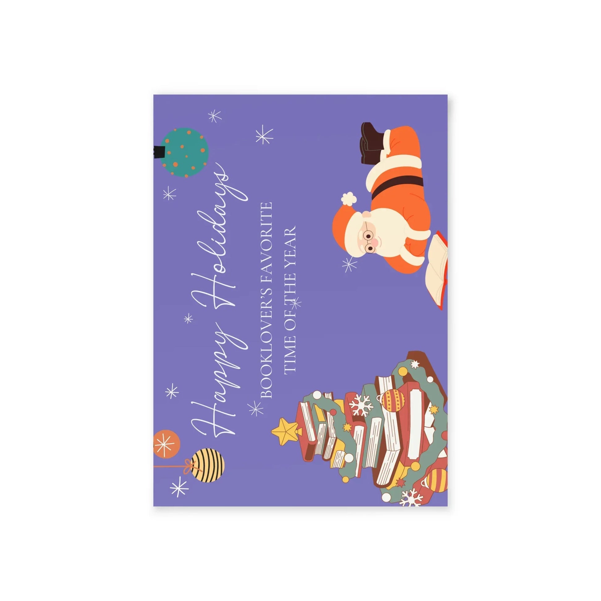 The Dreamer's Bookshop "Booklover's XMas" Cute Christmas Cards - The Dreamer's Bookshop.