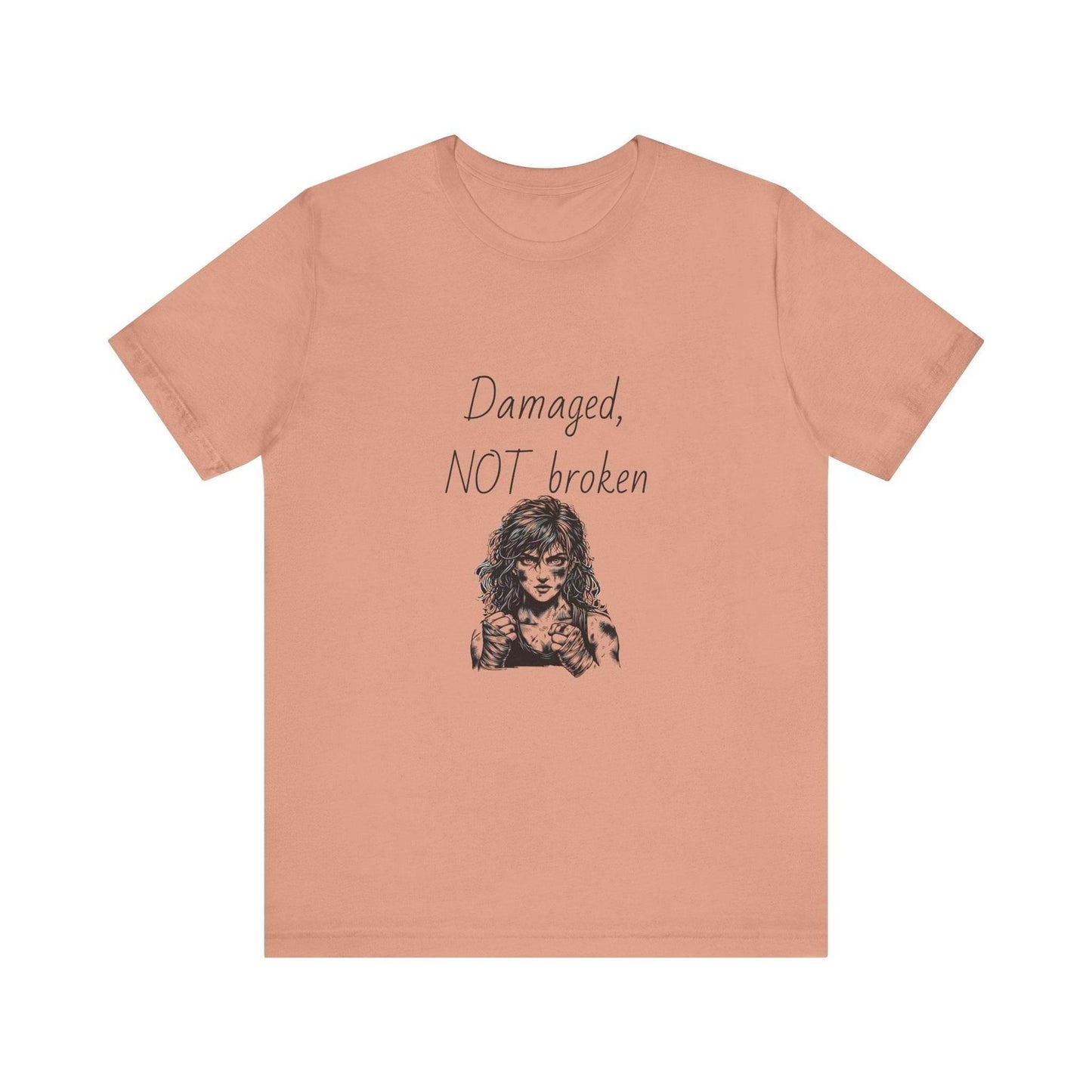 Fierce Survivor Unisex Short Sleeve Tee - Damaged, NOT broken - The Dreamer's Bookshop.