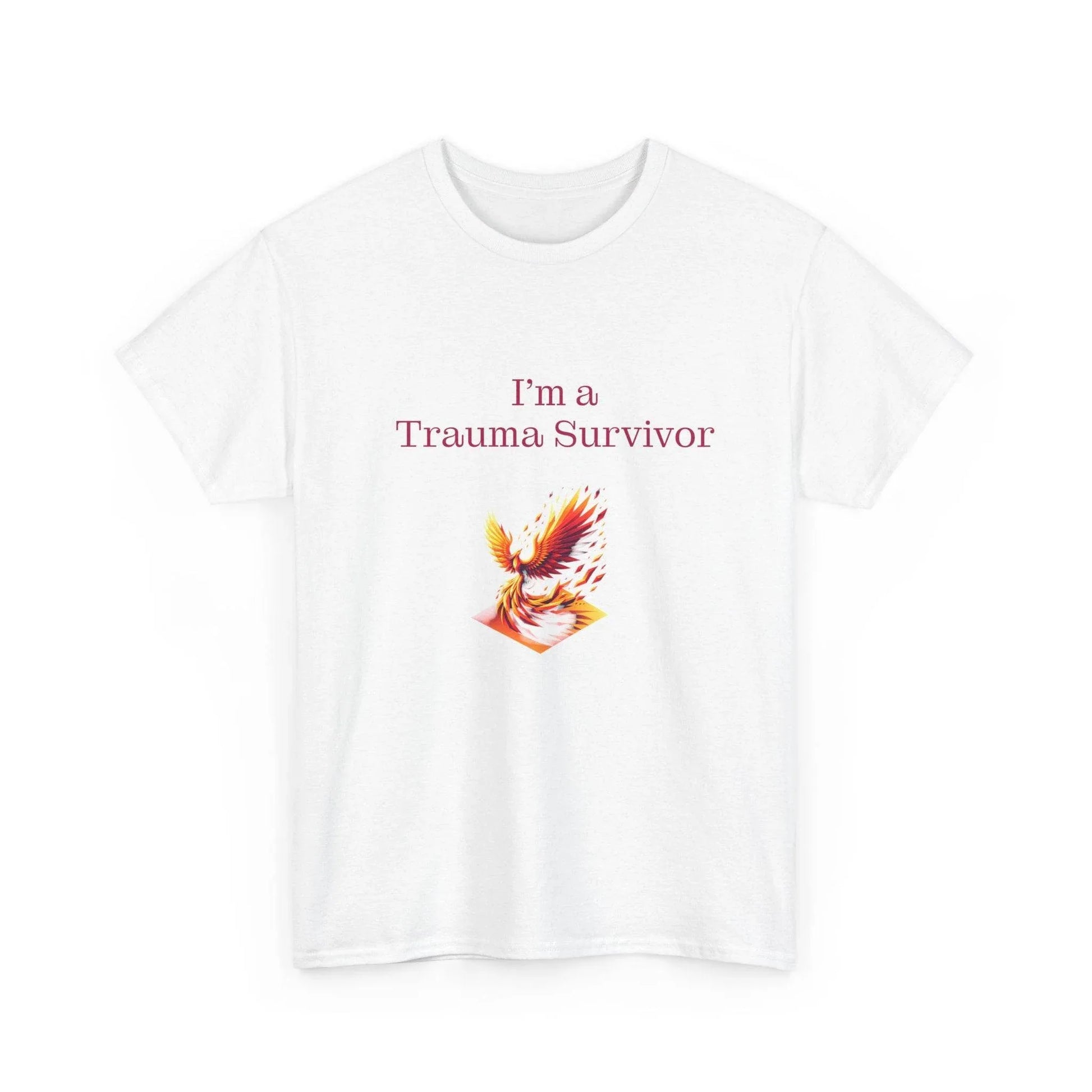 Trauma Survivor Unisex Heavy Cotton Tee - Empowering Apparel for Health Awareness - The Dreamer's Bookshop.