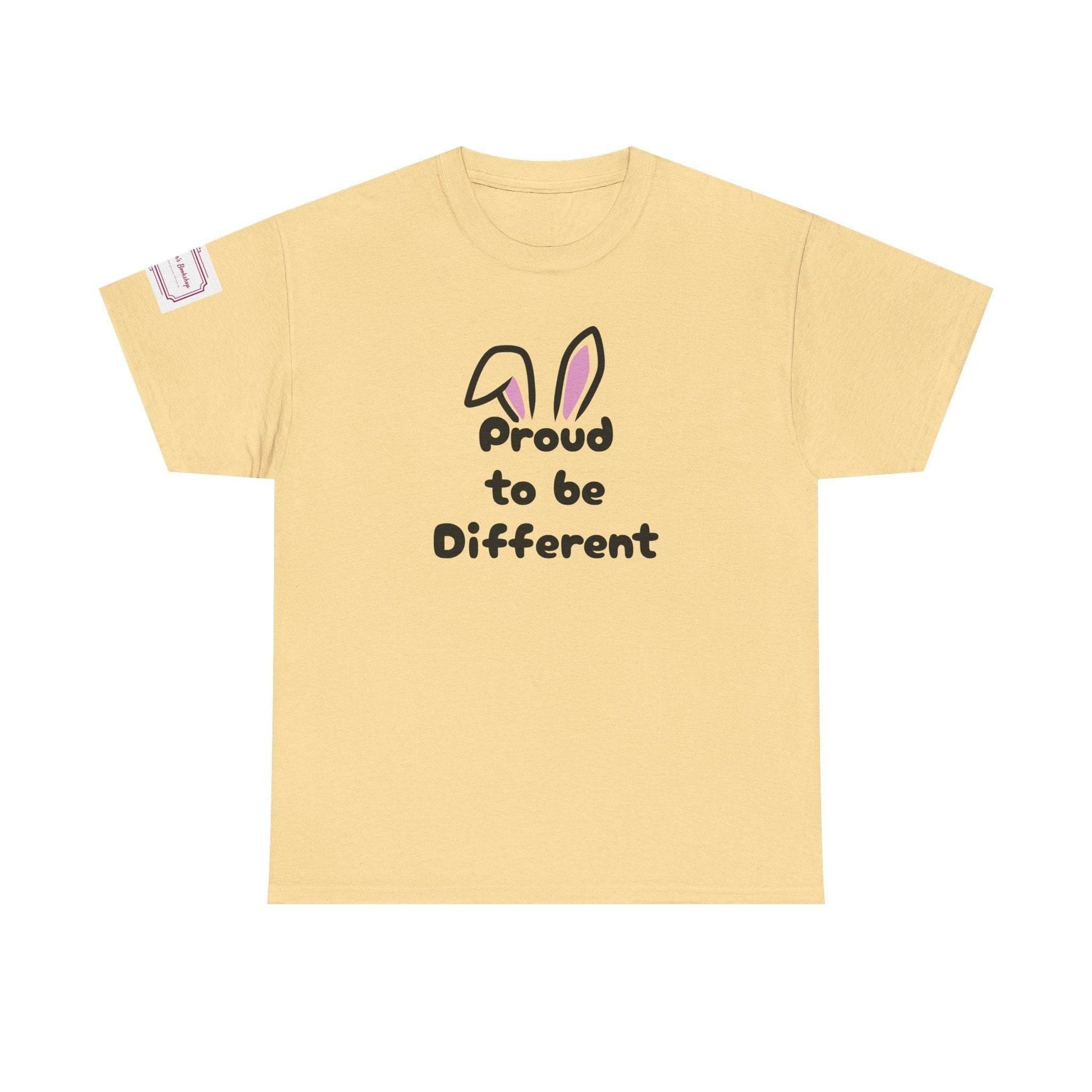 Proud to be Different Unisex Heavy Cotton Tee - Celebrate Individuality - The Dreamer's Bookshop.