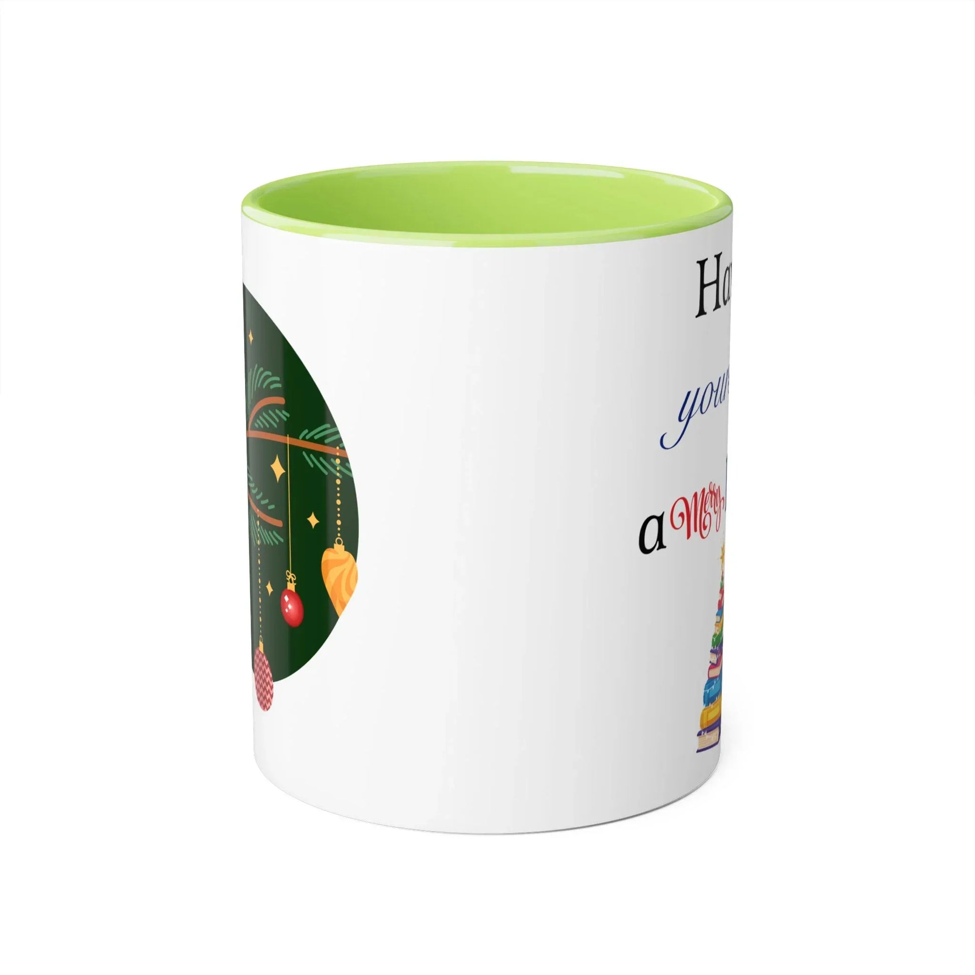 A Merry Little Bookmas Mug - 11oz Cup for Coffee Lovers - The Dreamer's Bookshop.