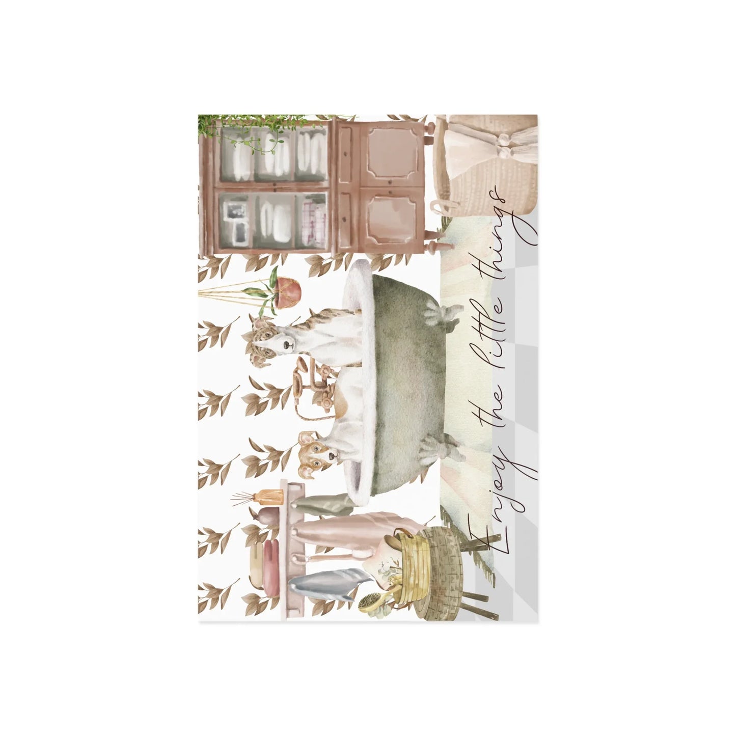 The Dreamer's Bookshop "Dog Bath" Enjoy the Little Things Card - The Dreamer's Bookshop.