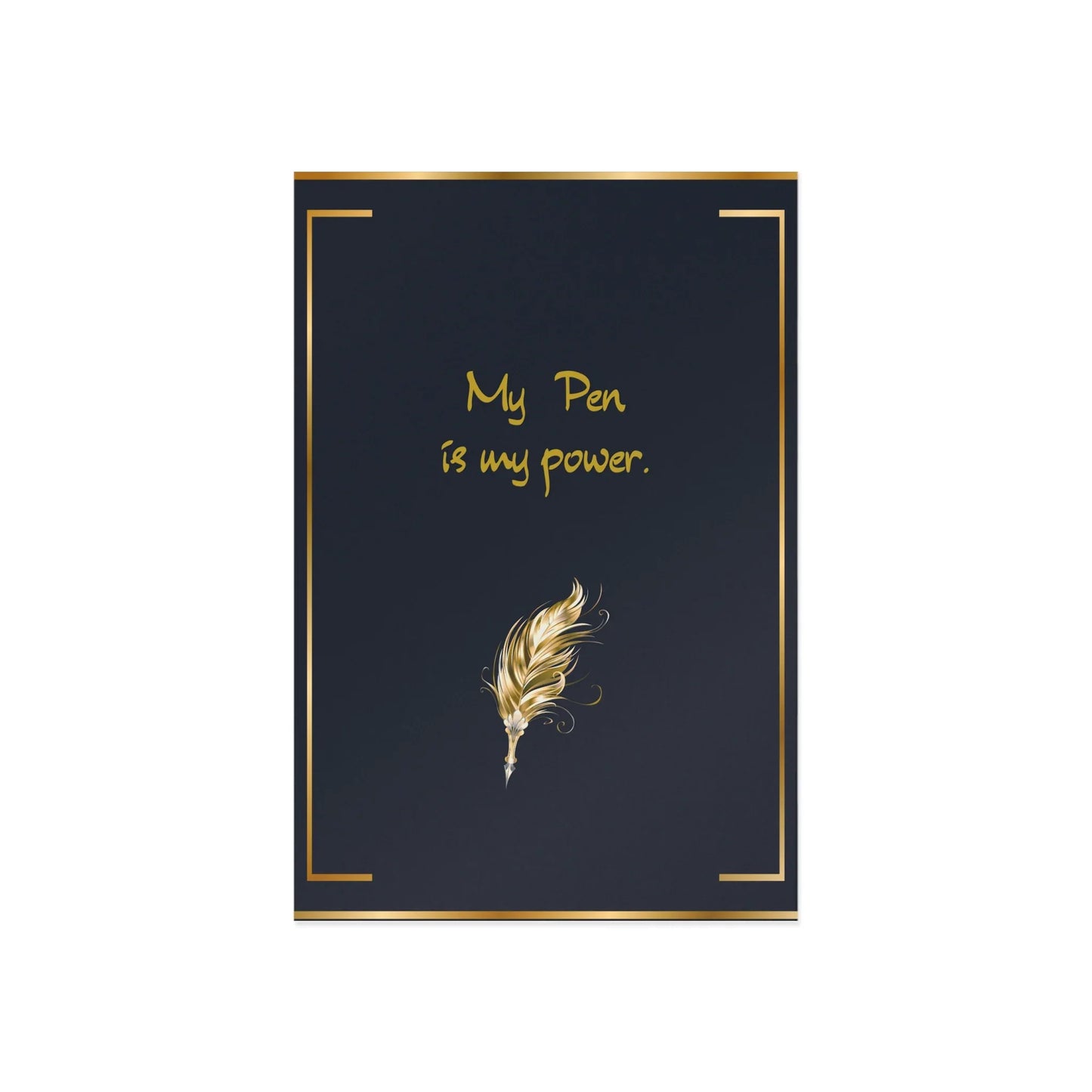 The Dreamer's Bookshop "My Pen is my Power" Art Print Card - The Dreamer's Bookshop.
