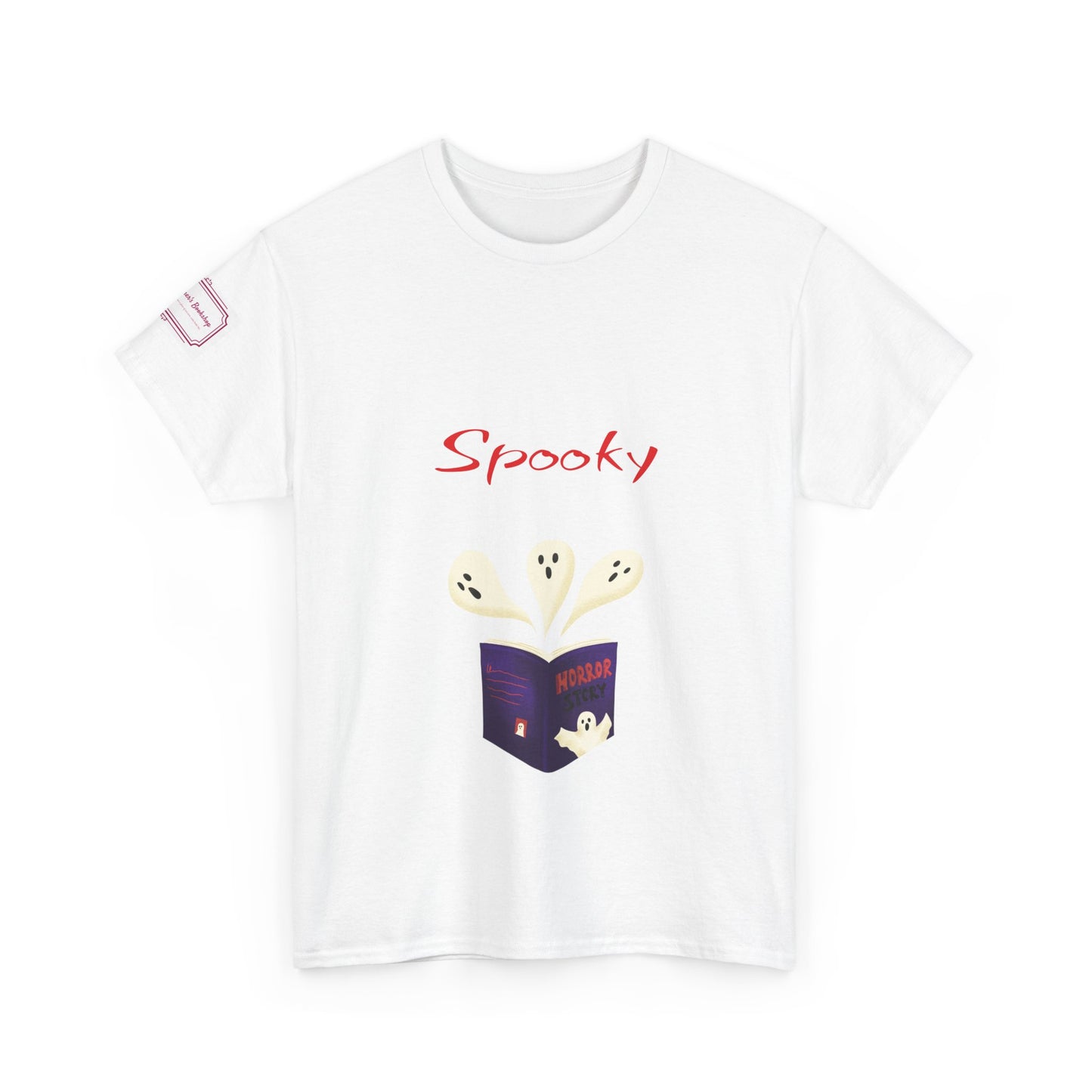 US (Ww) Fiction - Graphic Unisex Heavy Cotton Tee - Spooky Books