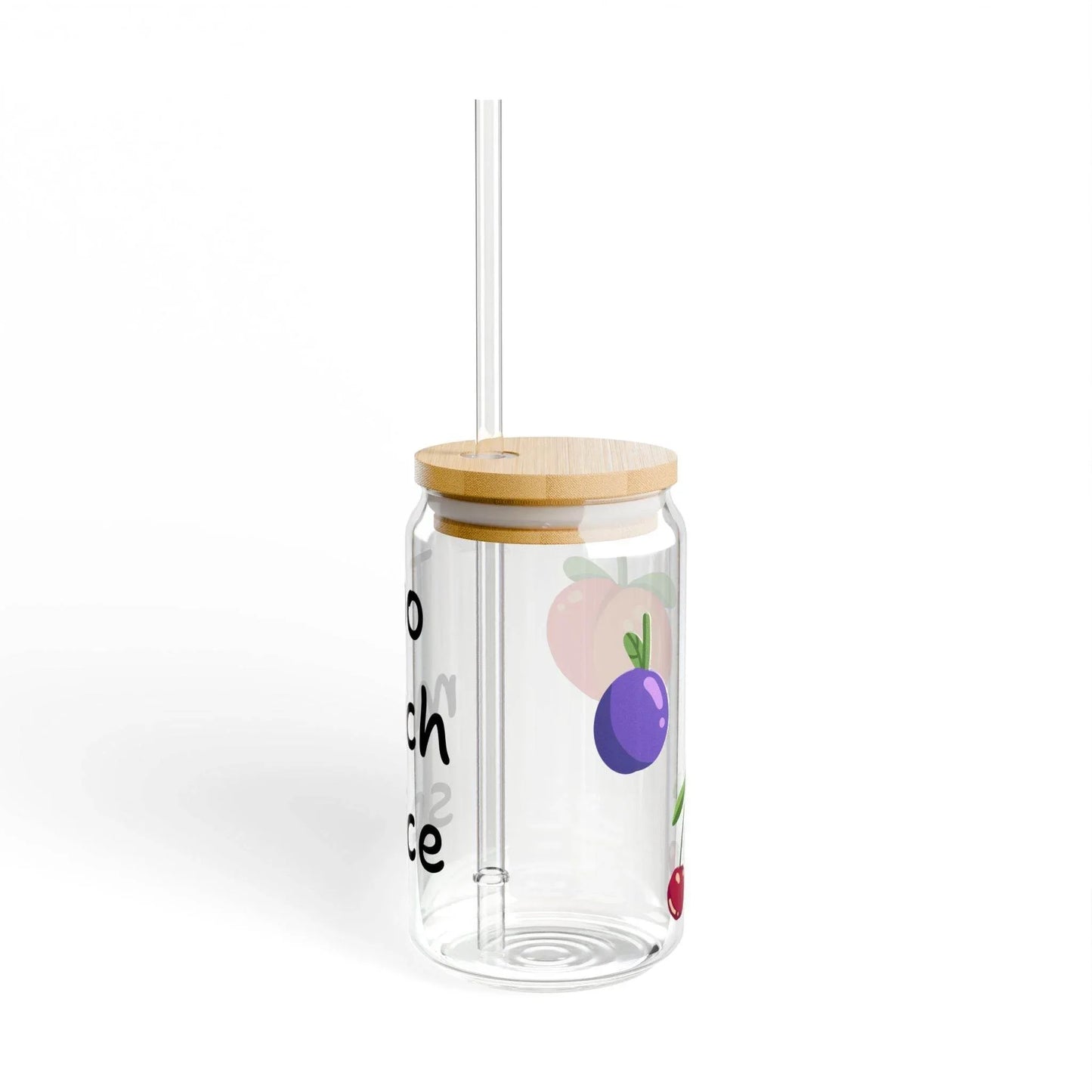 Cute Rainbow Sipper Glass - 16oz with Inspirational Quote for Refreshing Drinks - The Dreamer's Bookshop.