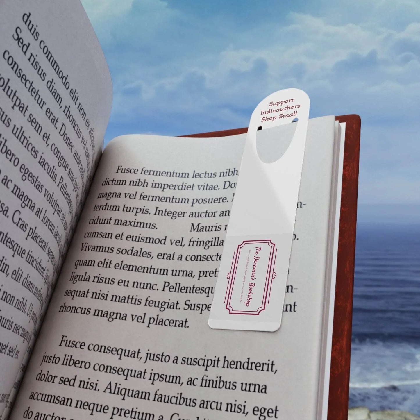 US - Stylish Stainless Steel Bookmark - Support Indie Authors - The Dreamer's Bookshop.