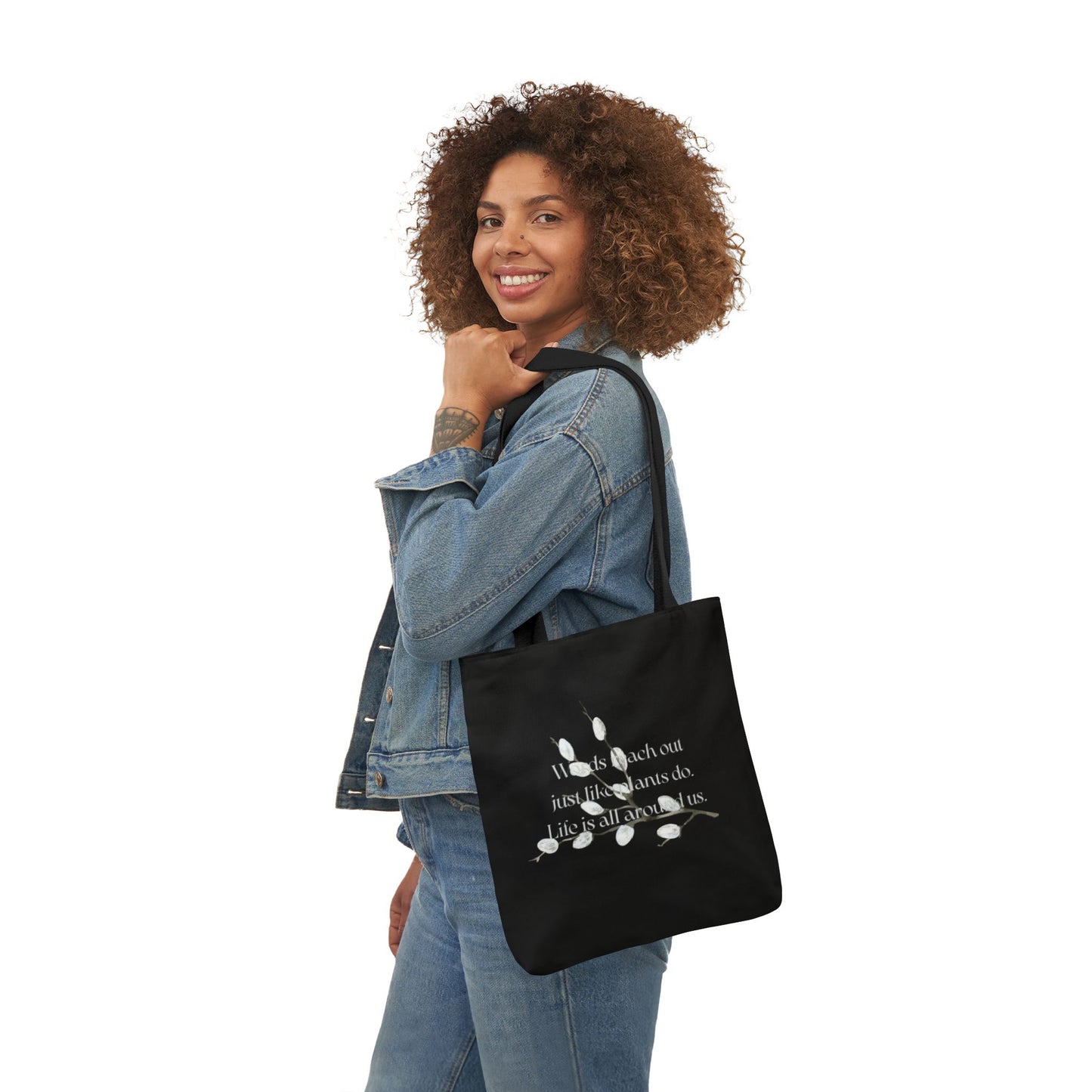 Canvas Tote Bag - "Words Reach Out"