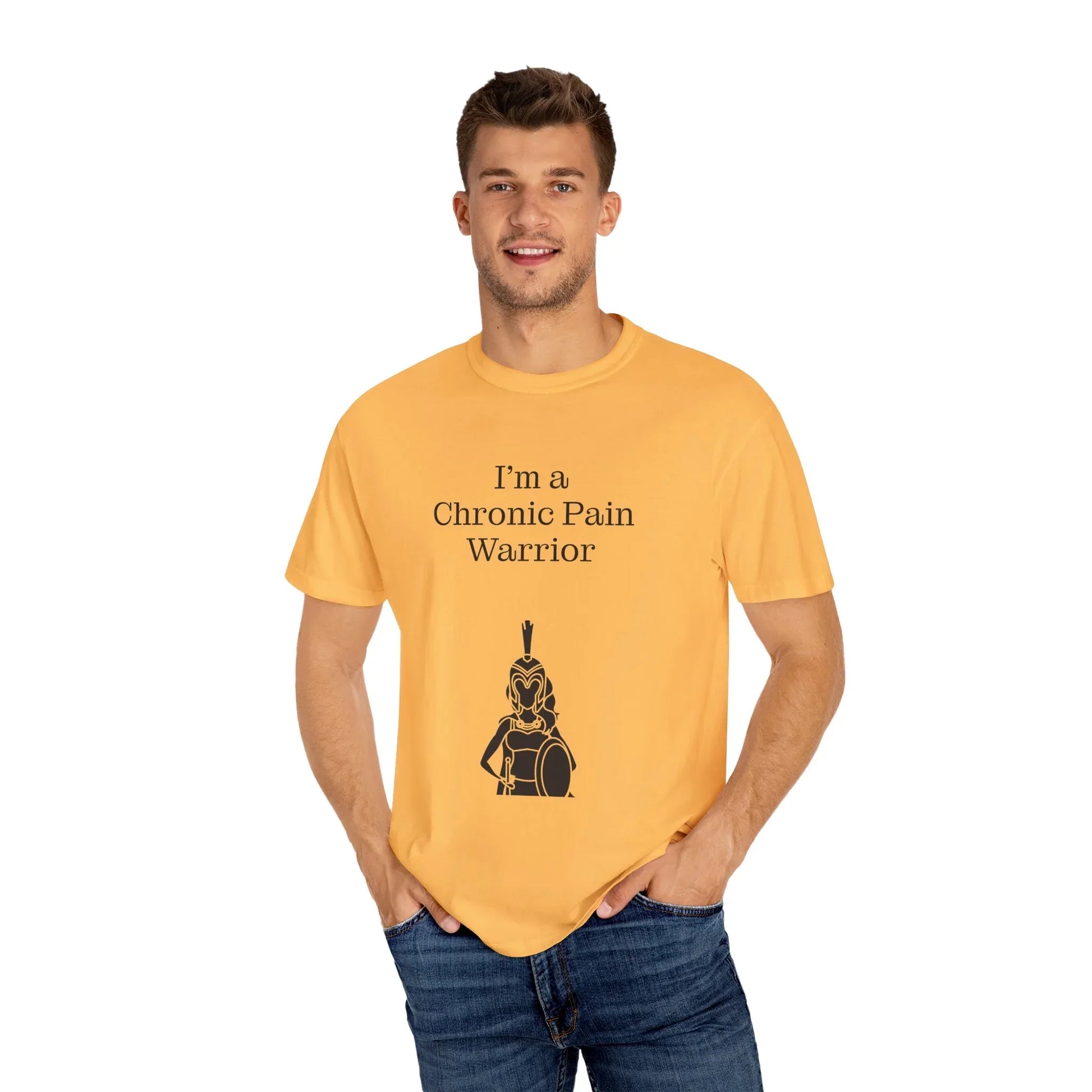 Chronic Pain Warrior Unisex Garment-Dyed T-Shirt - Empowering Supportive Apparel - The Dreamer's Bookshop.