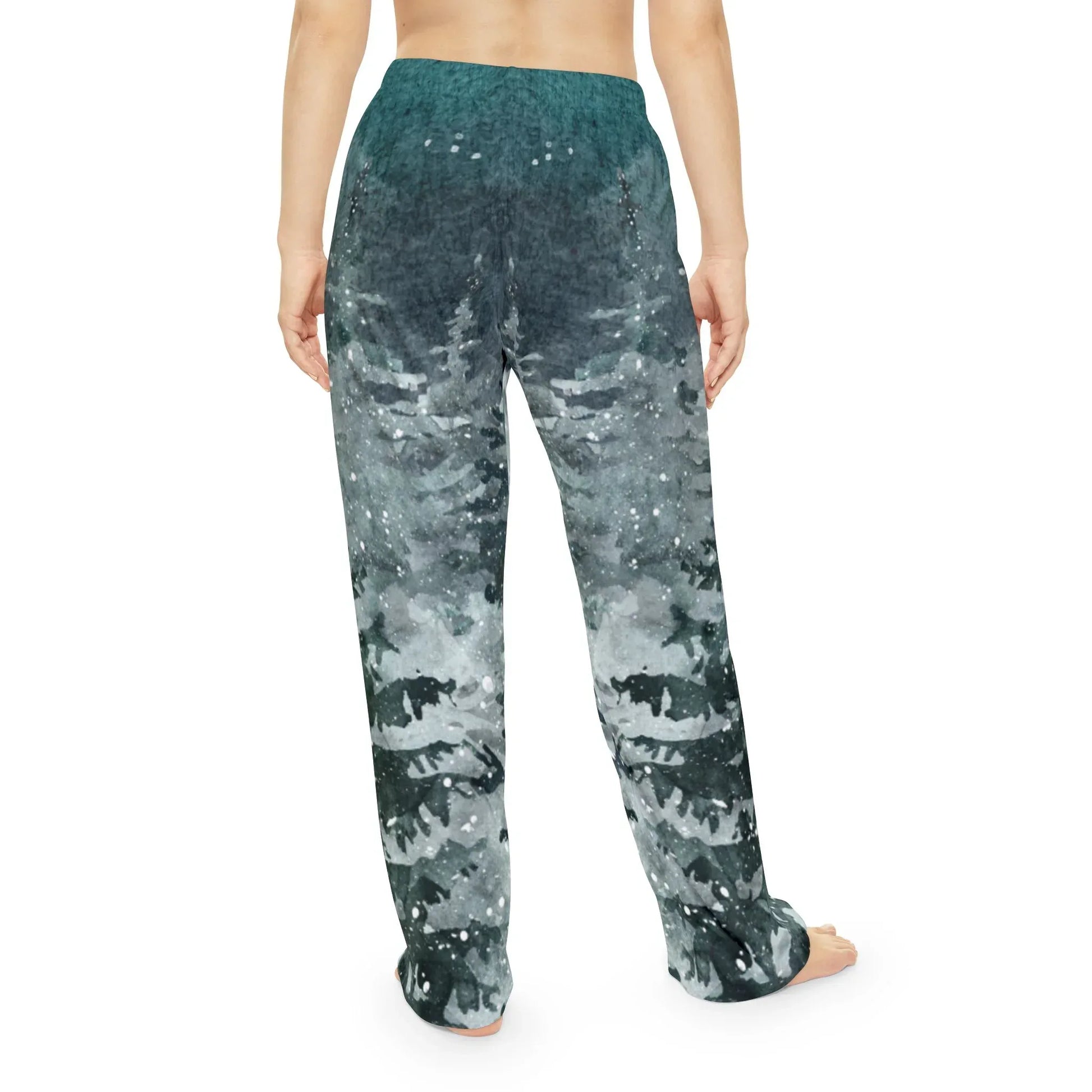 Winter Forest Pajama Pants – Women's Cozy All-Over Print Loungewear - The Dreamer's Bookshop.