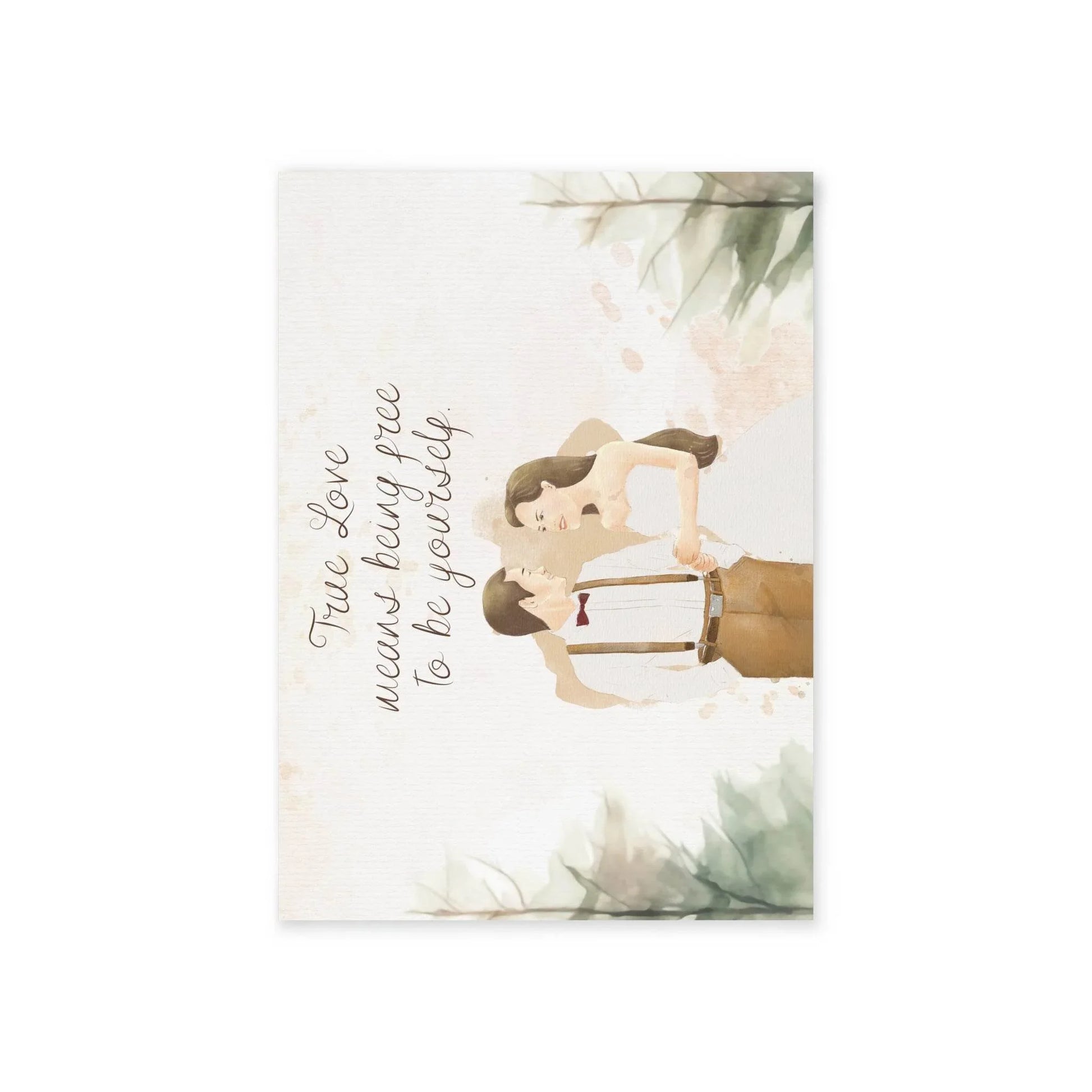 The Dreamer's Bookshop Cute "True Love" Wedding Card - The Dreamer's Bookshop.