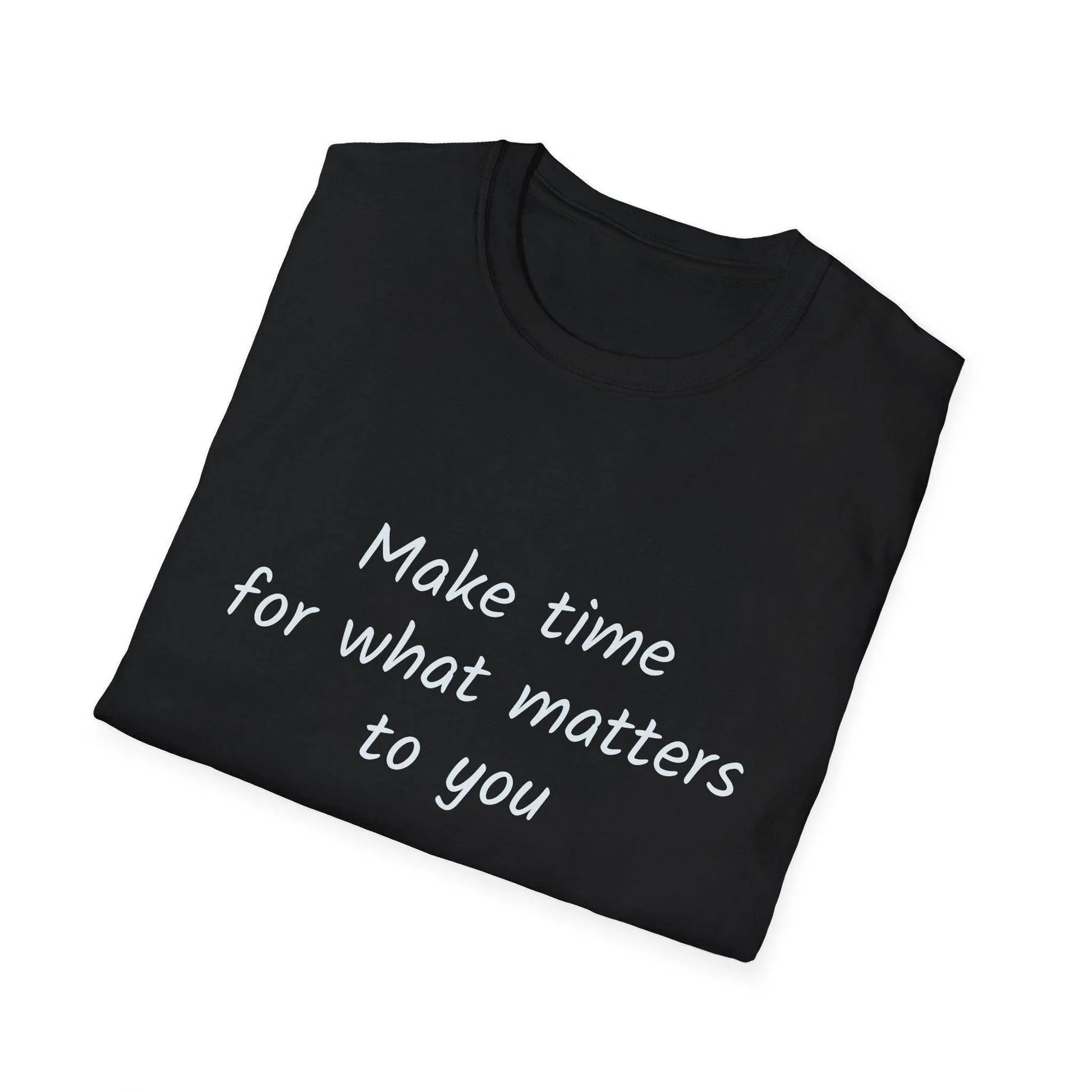 Motivational Unisex Softstyle T-Shirt - Make Time - The Dreamer's Bookshop.