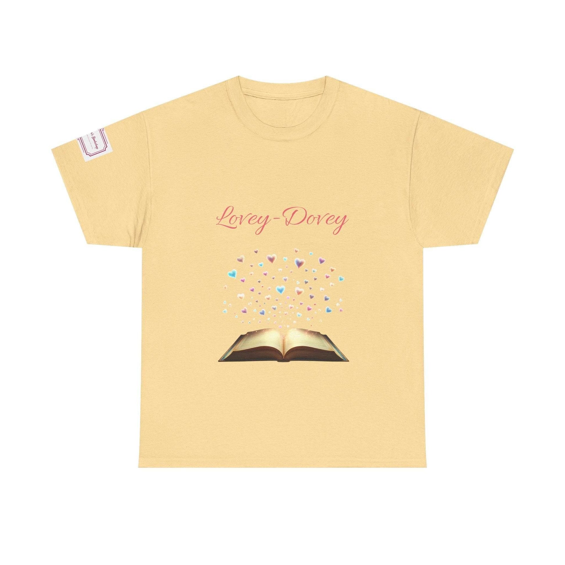 Lovey-Dovey - Graphic Unisex Heavy Cotton Tee - The Dreamer's Bookshop.