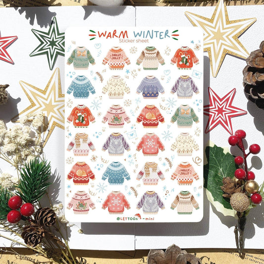 LETTOOn - Stickervel - Warme Winter - The Dreamer's Bookshop.