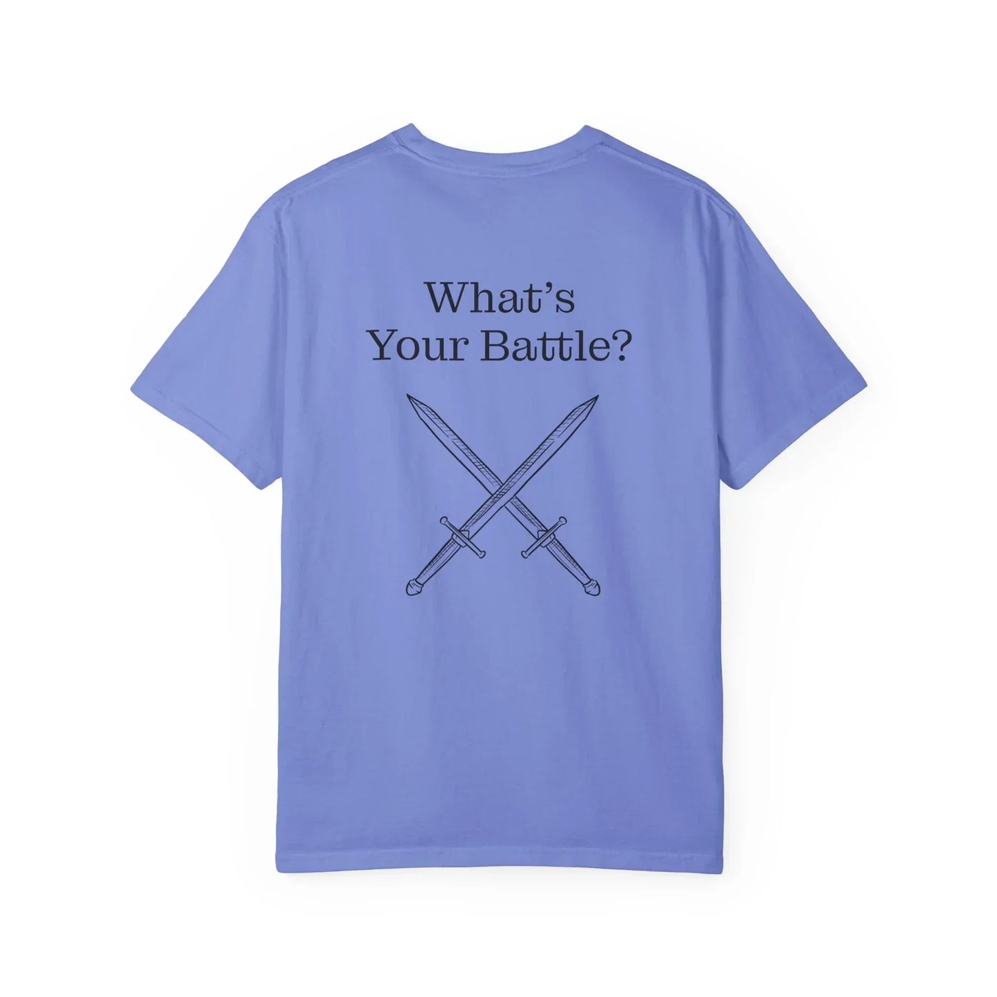 Chronic Pain Warrior Unisex Garment-Dyed T-shirt - Inspirational Motivational Tee - The Dreamer's Bookshop.