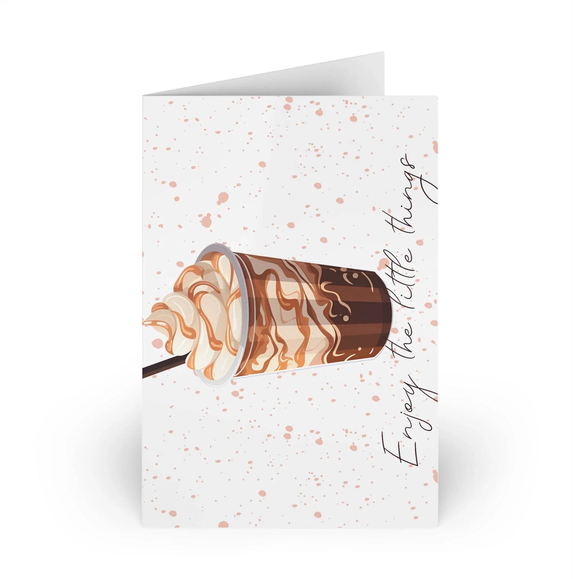 The Dreamer's Bookshop "Iced Coffee" Enjoy the Little Things Card - The Dreamer's Bookshop.