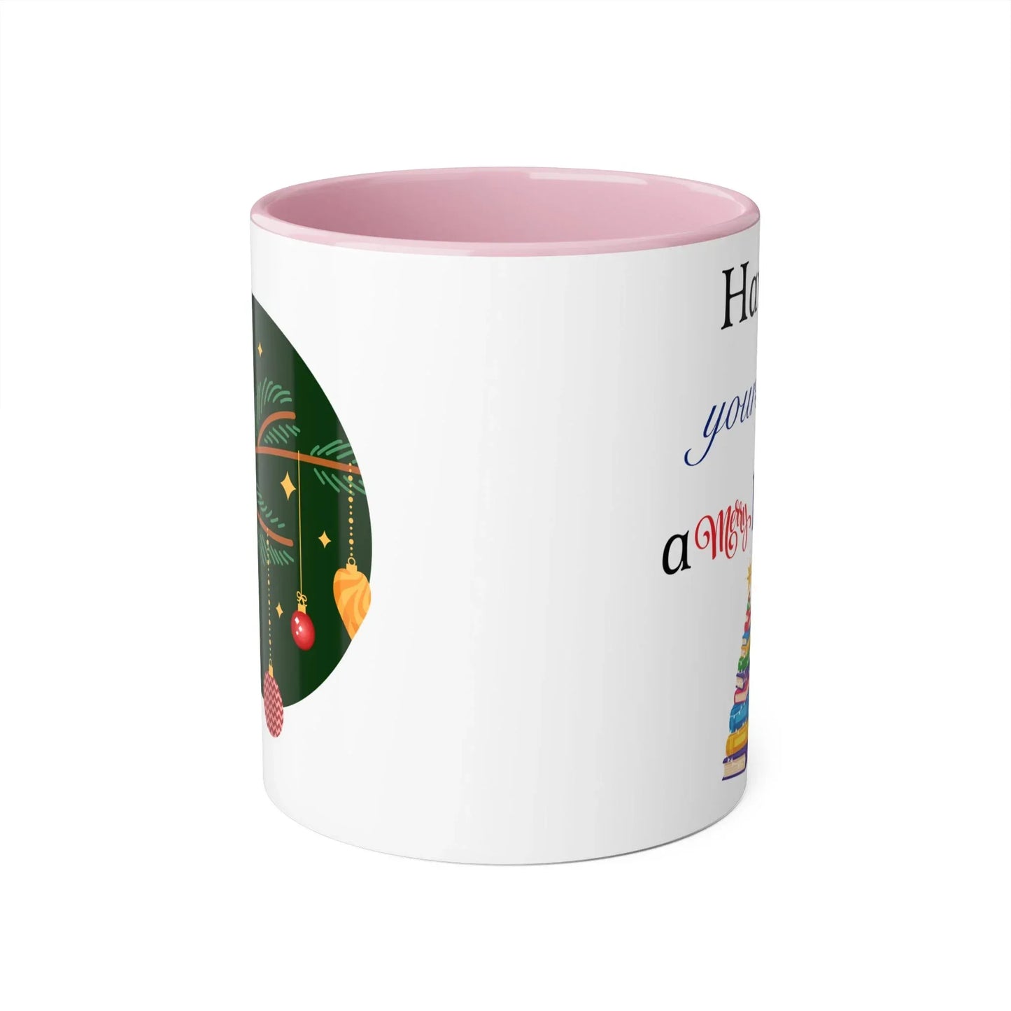 A Merry Little Bookmas Mug - 11oz Cup for Coffee Lovers - The Dreamer's Bookshop.