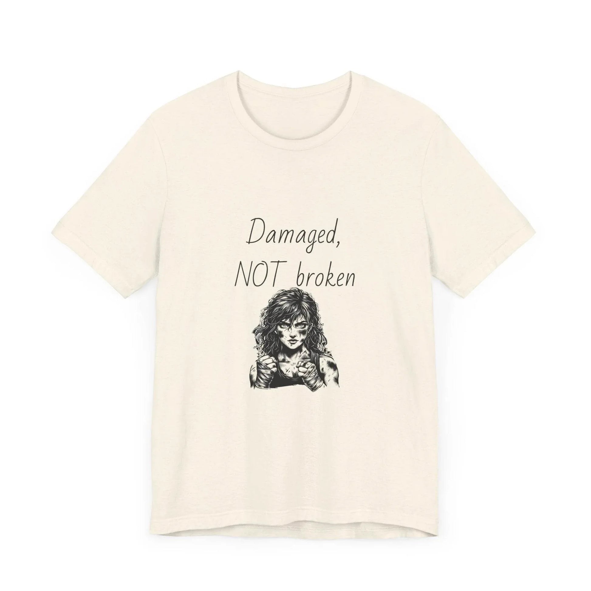 Fierce Survivor Unisex Short Sleeve Tee - Damaged, NOT broken - The Dreamer's Bookshop.