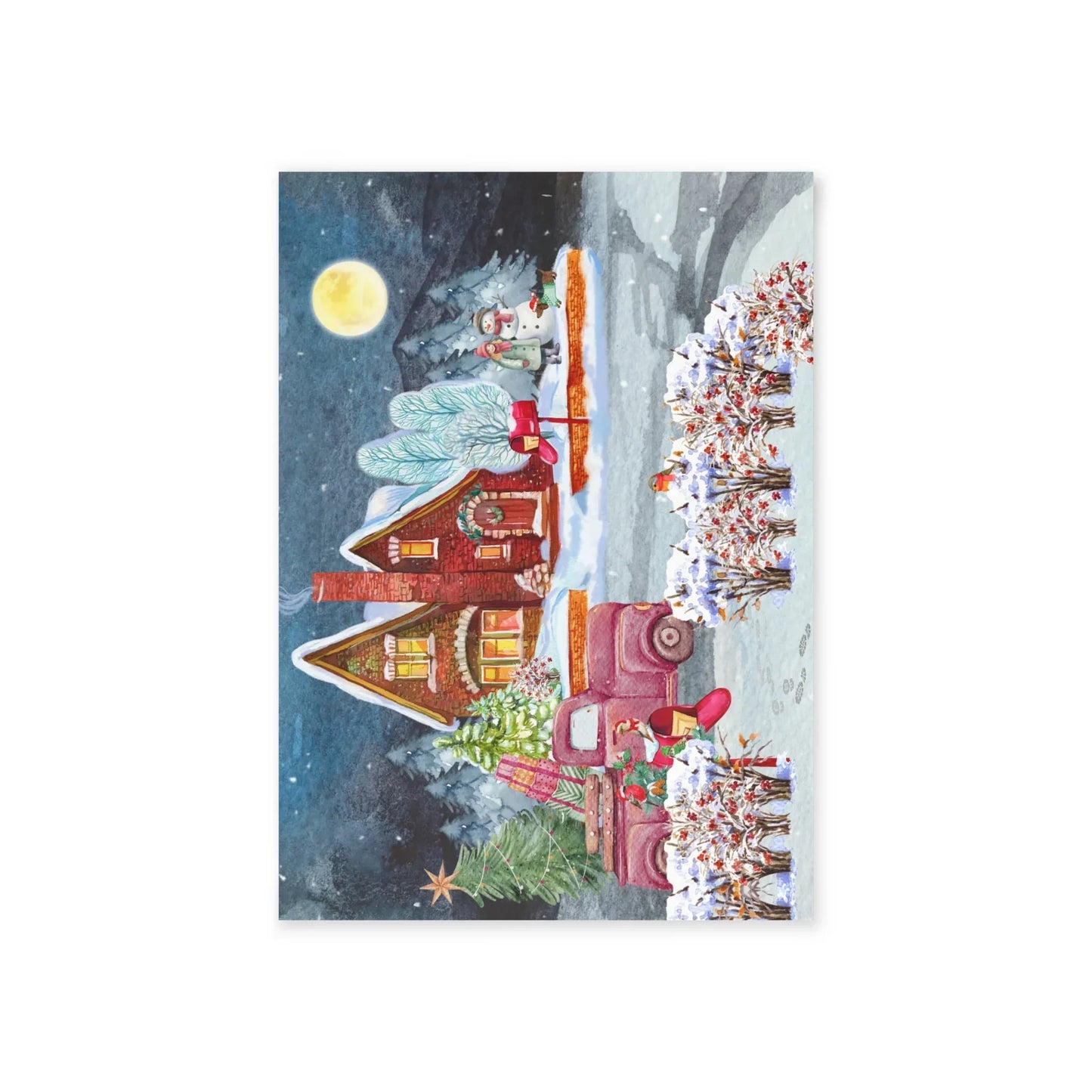 The Dreamer's Bookshop "Winter Suburbs" Christmas Card - The Dreamer's Bookshop.