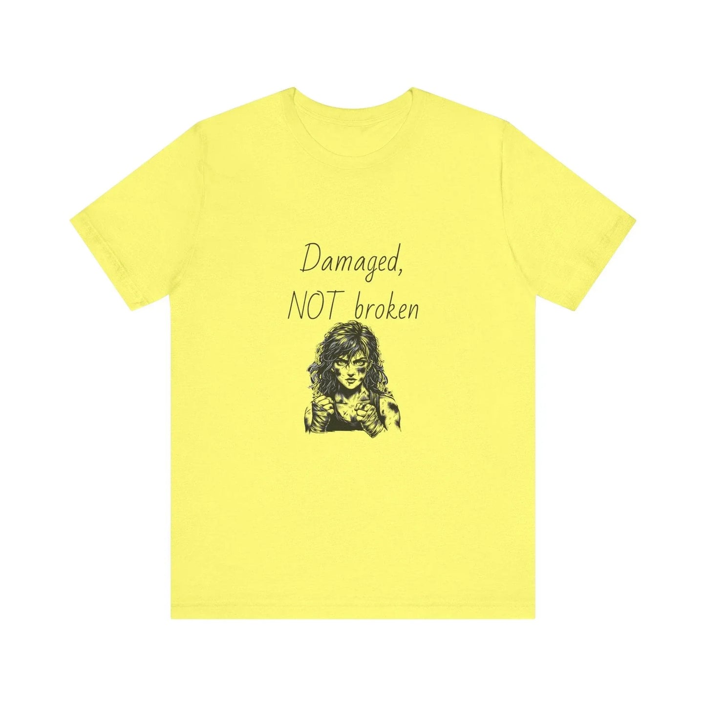 Fierce Survivor Unisex Short Sleeve Tee - Damaged, NOT broken - The Dreamer's Bookshop.