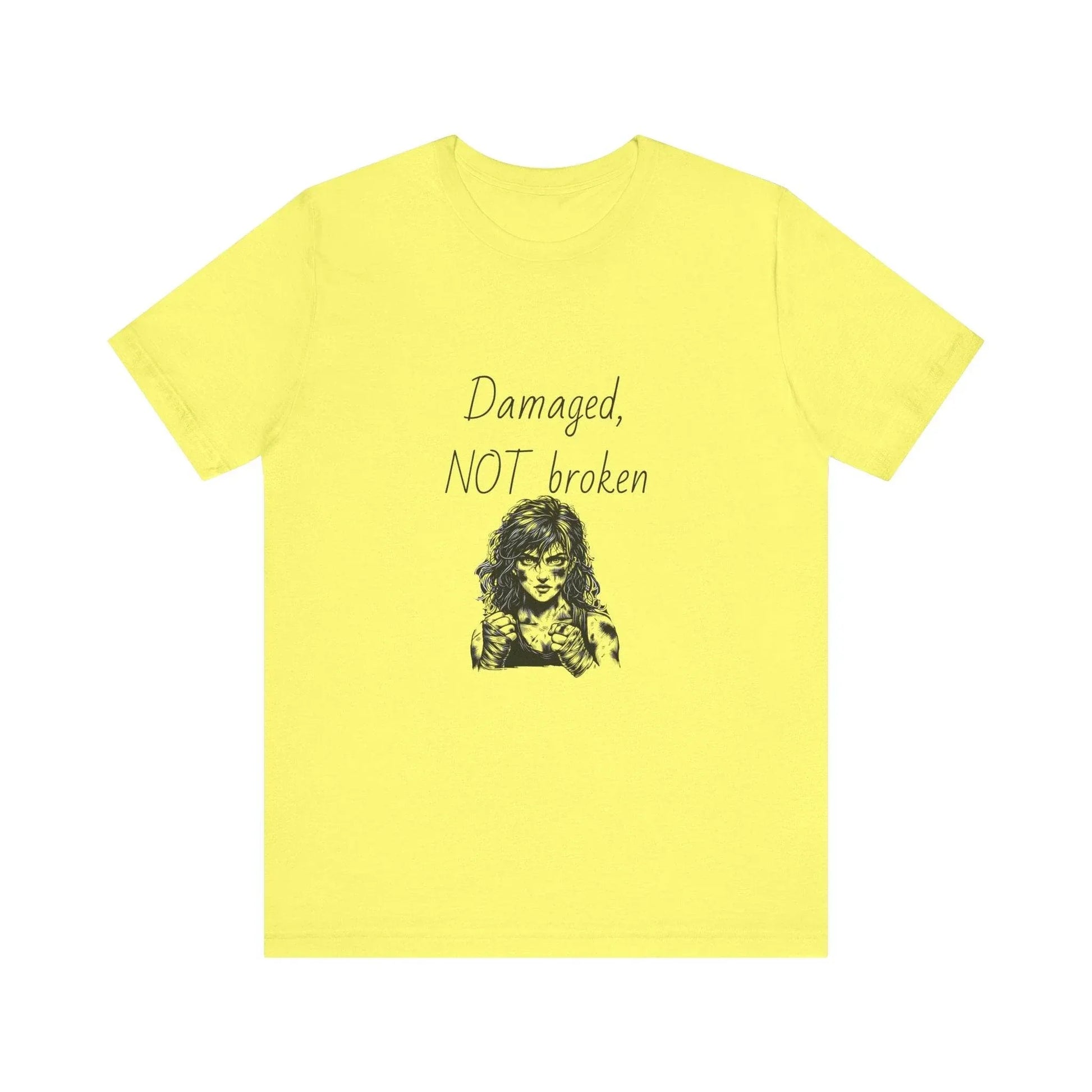 Fierce Survivor Unisex Short Sleeve Tee - Damaged, NOT broken - The Dreamer's Bookshop.