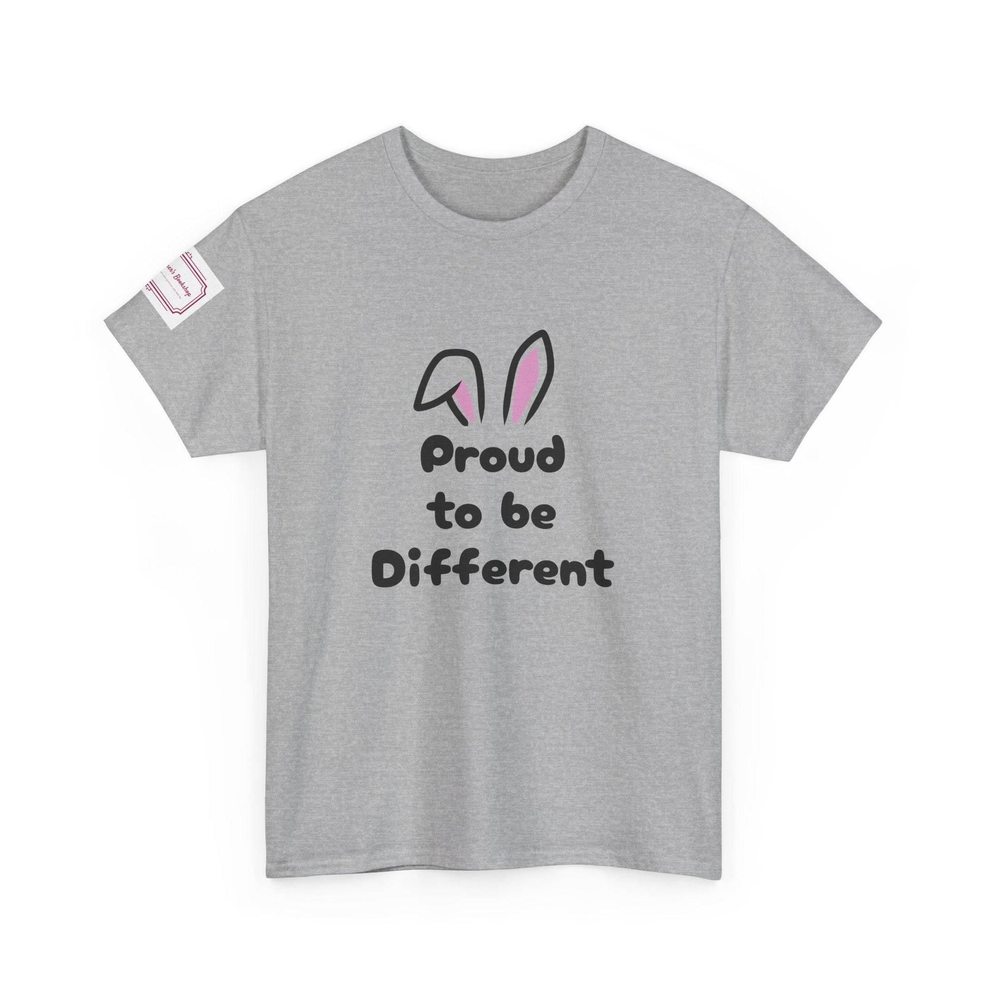 Proud to Be Different Unisex Heavy Cotton Tee – Celebrate Uniqueness - The Dreamer's Bookshop.