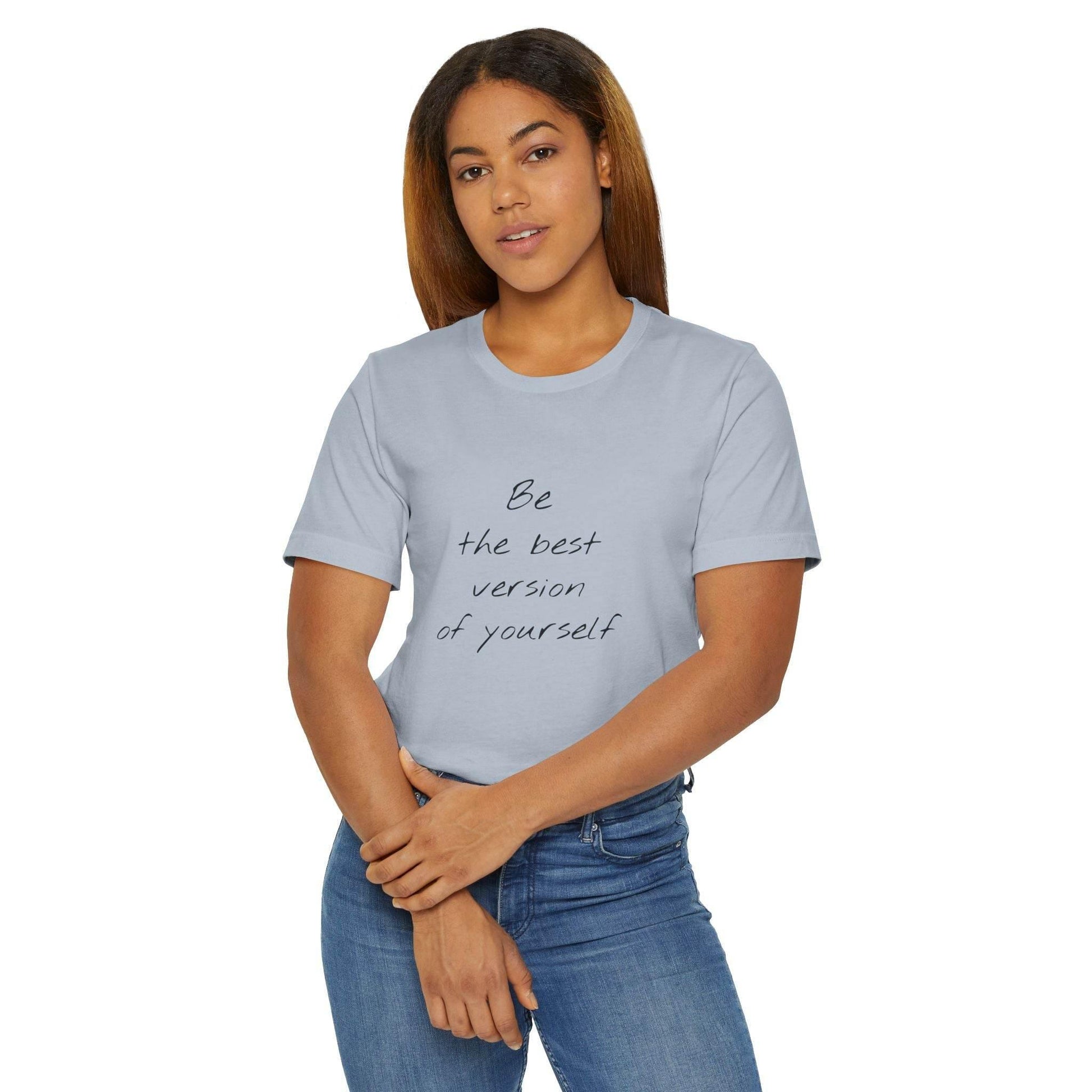 Inspirational Unisex Jersey T-Shirt - Be The Best Vibe - The Dreamer's Bookshop.