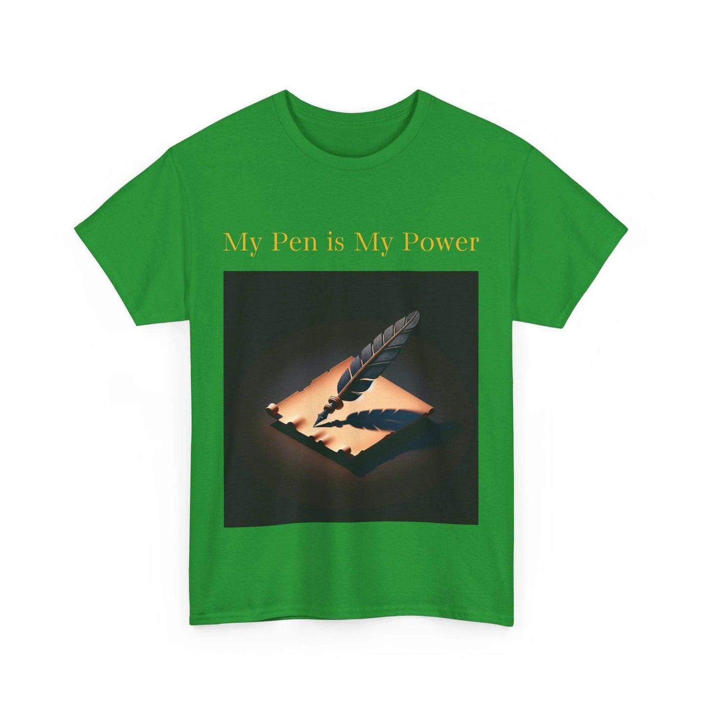 My Pen is My Power Unisex Heavy Cotton Tee - Creative Writer's Apparel - The Dreamer's Bookshop.