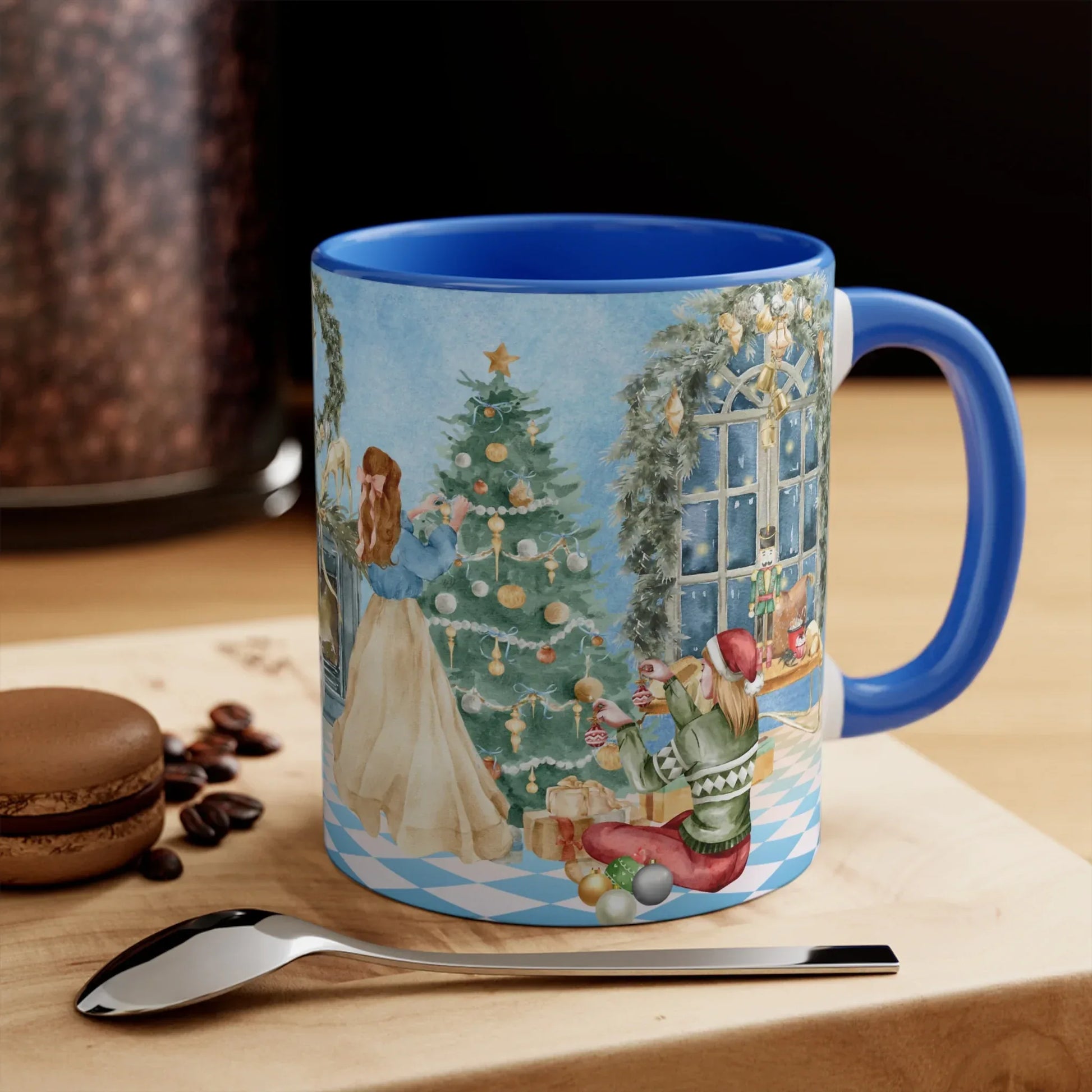 Christmas Tree Decoration Coffee Mug - 11oz tis the Season - The Dreamer's Bookshop.