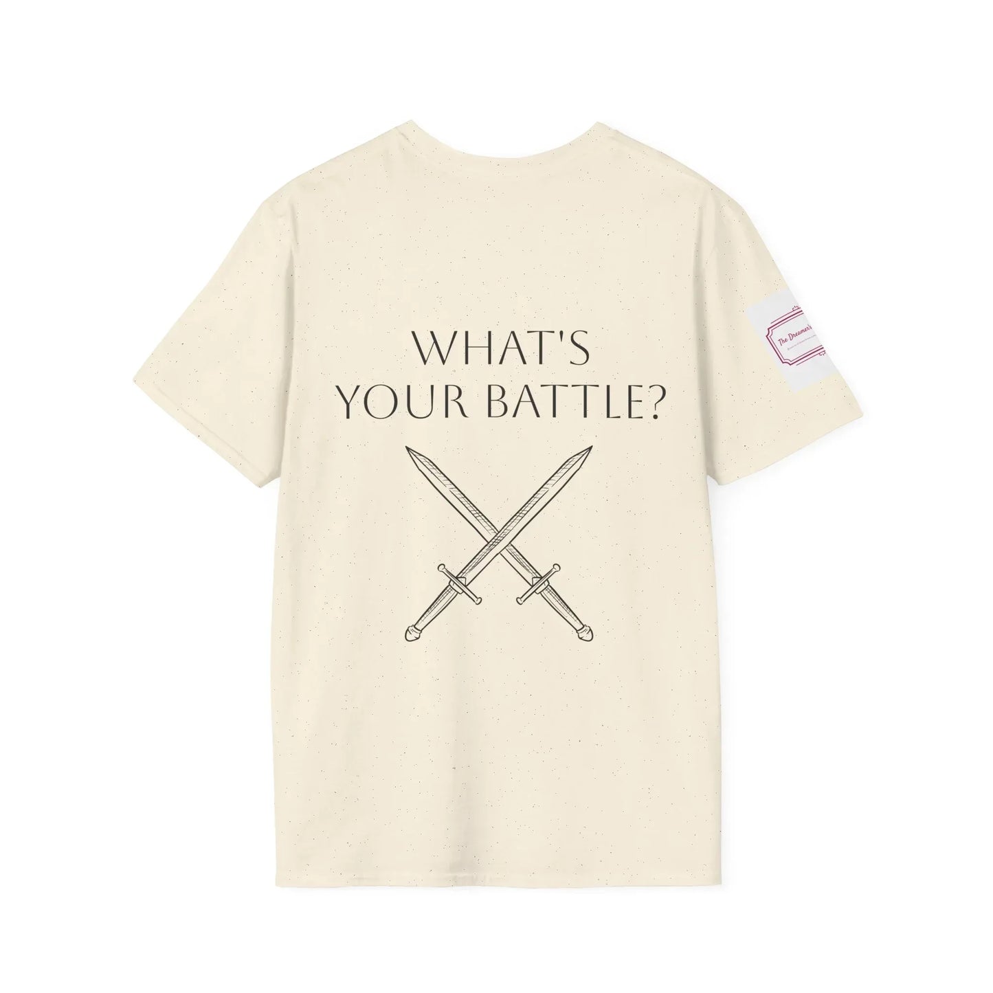 Anxiety Warrior Unisex Softstyle T-Shirt - Empowering Battle Against Mental Health - The Dreamer's Bookshop.