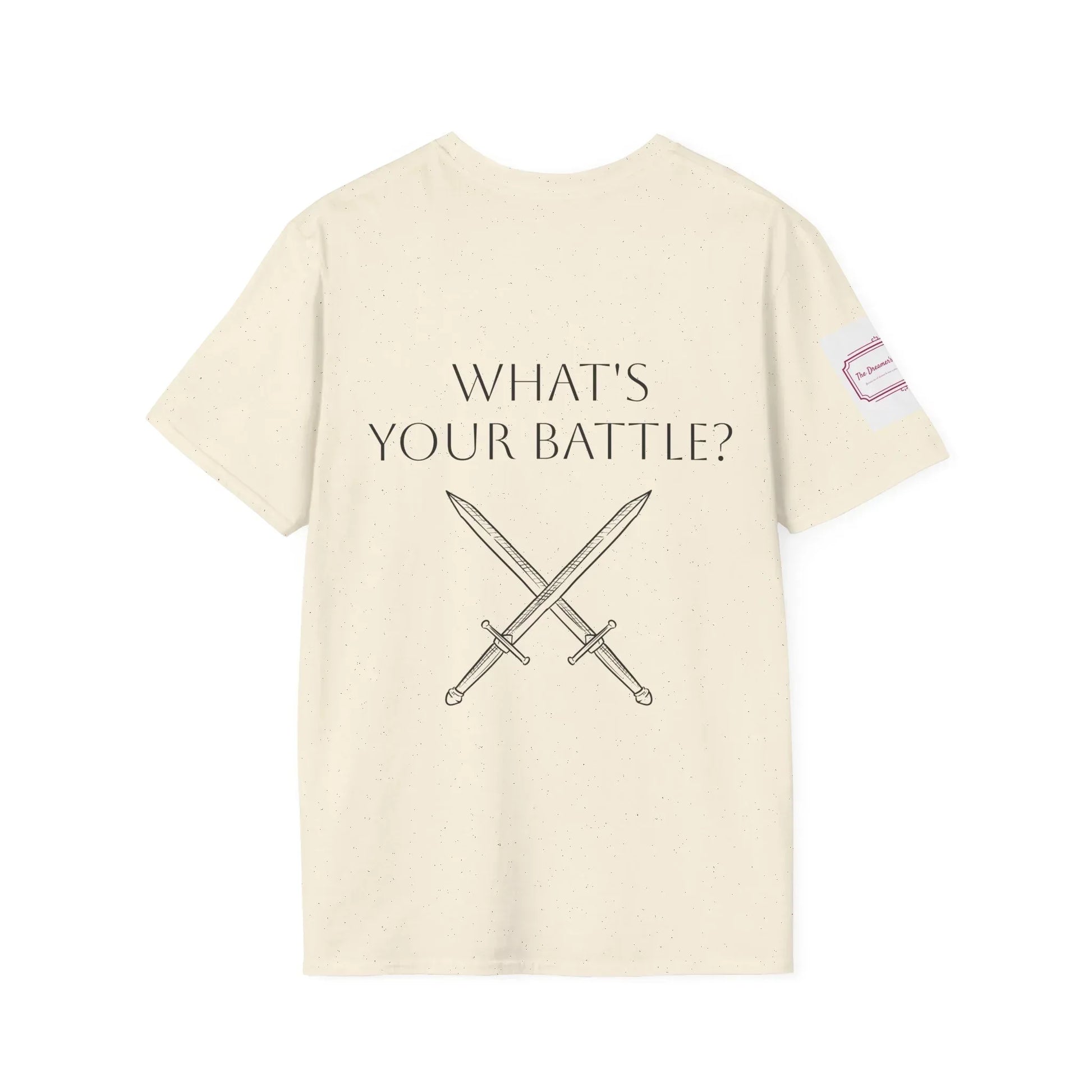 Anxiety Warrior Unisex Softstyle T-Shirt - Empowering Battle Against Mental Health - The Dreamer's Bookshop.