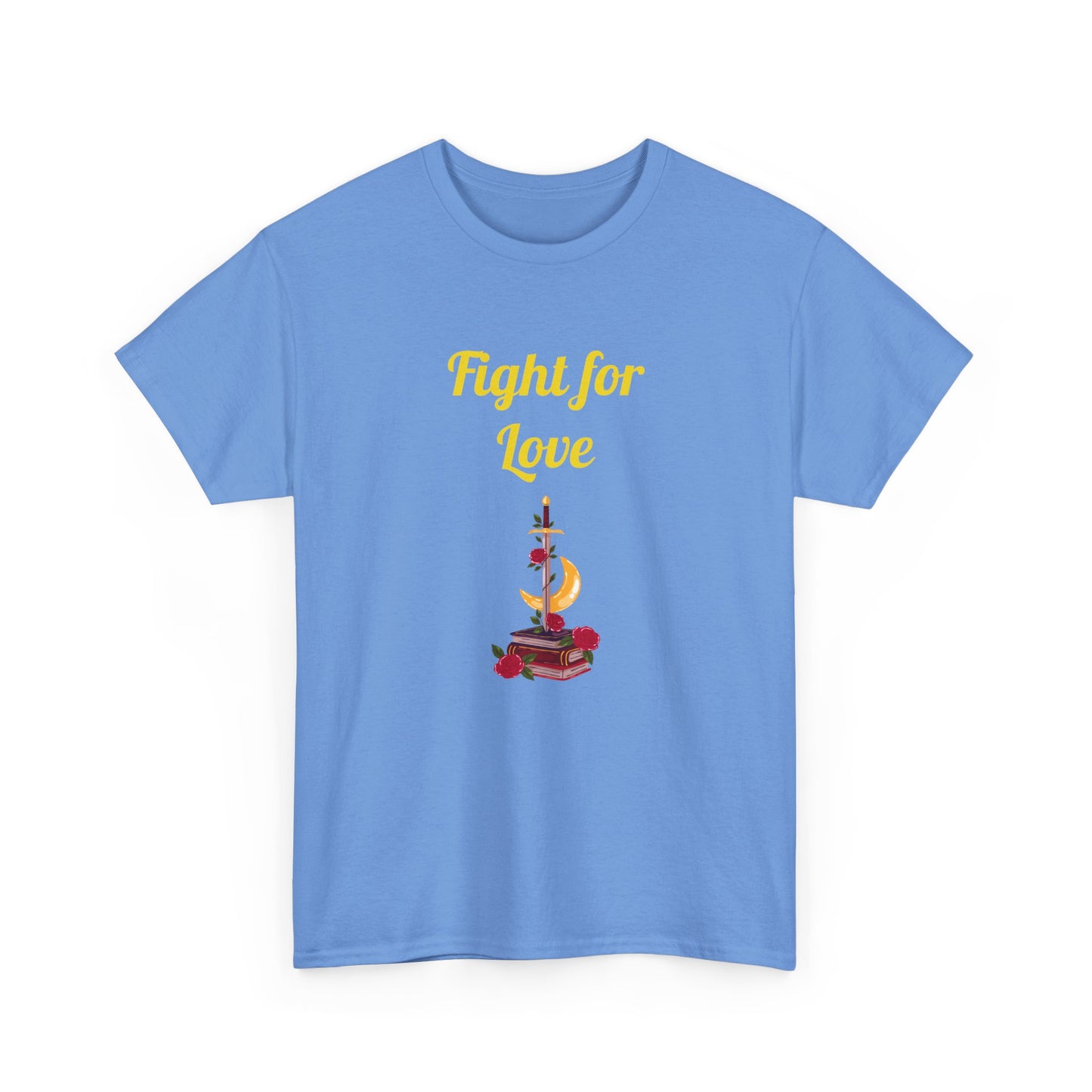 CA - Fight for Love -  Graphic Tee - Unisex Heavy Cotton T-Shirt Romance Books
