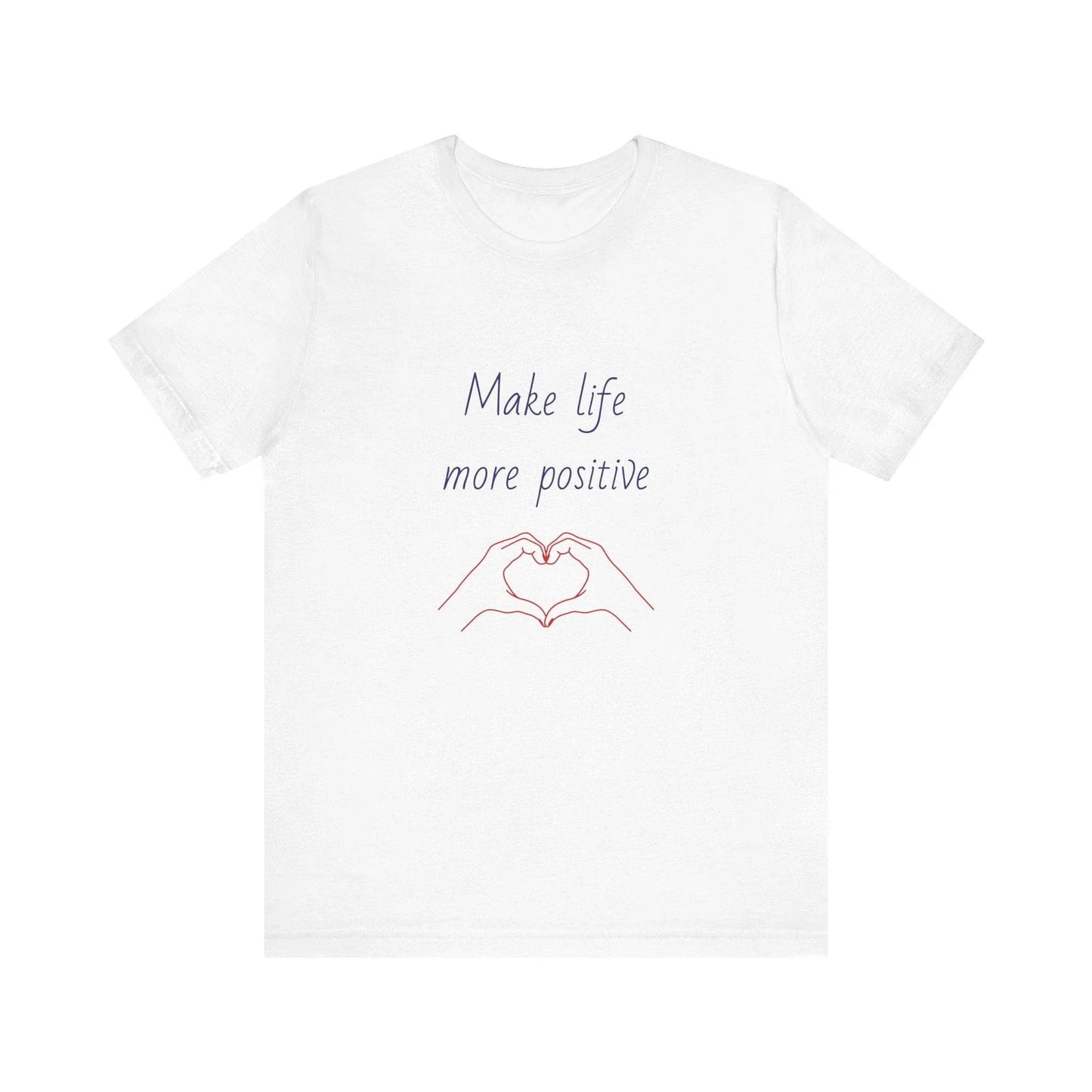 Positive Vibes Unisex Short Sleeve Tee - Make Life More Positive - The Dreamer's Bookshop.