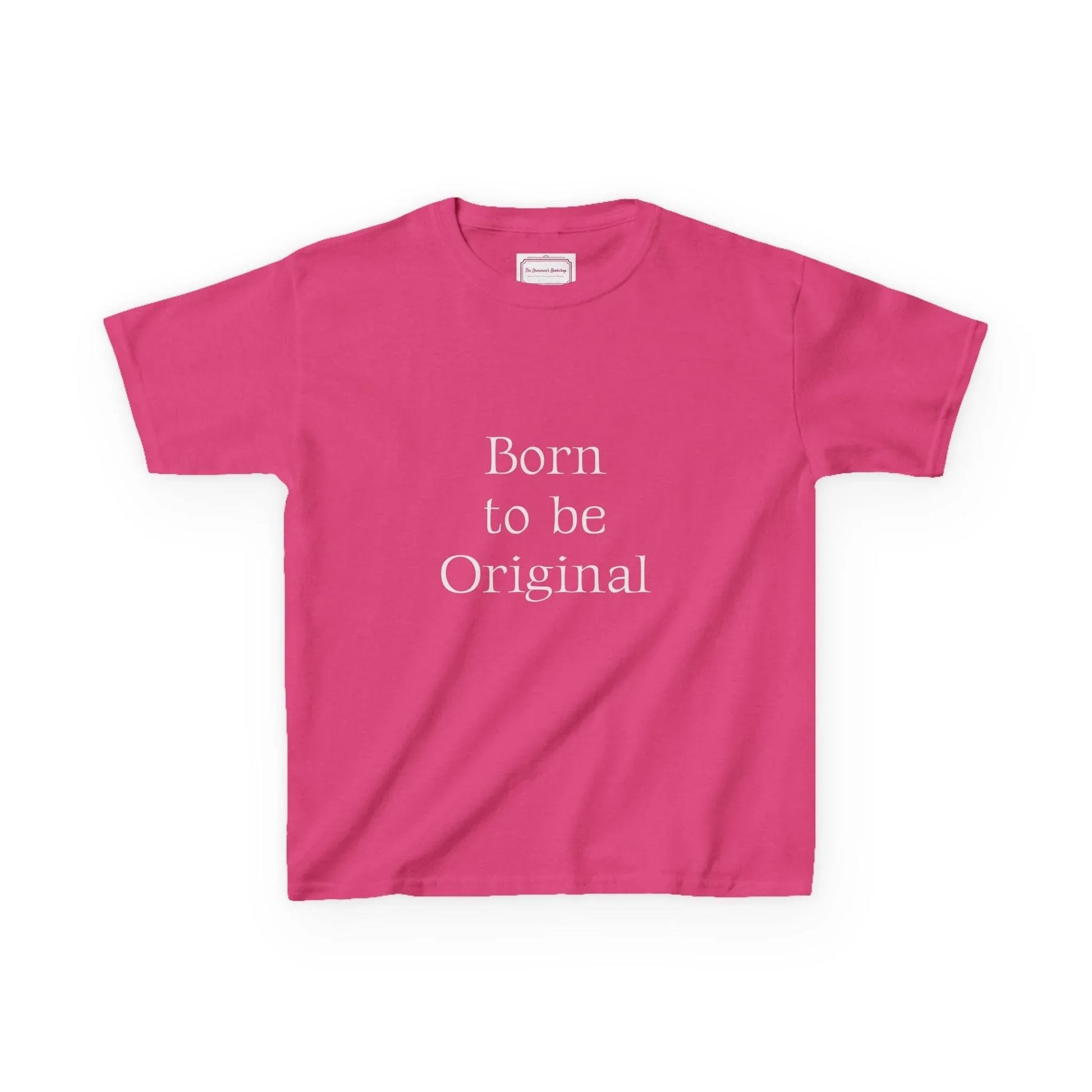 EU - Kids 'Born to be Original' Cotton Tee - Support Young Creators - The Dreamer's Bookshop.