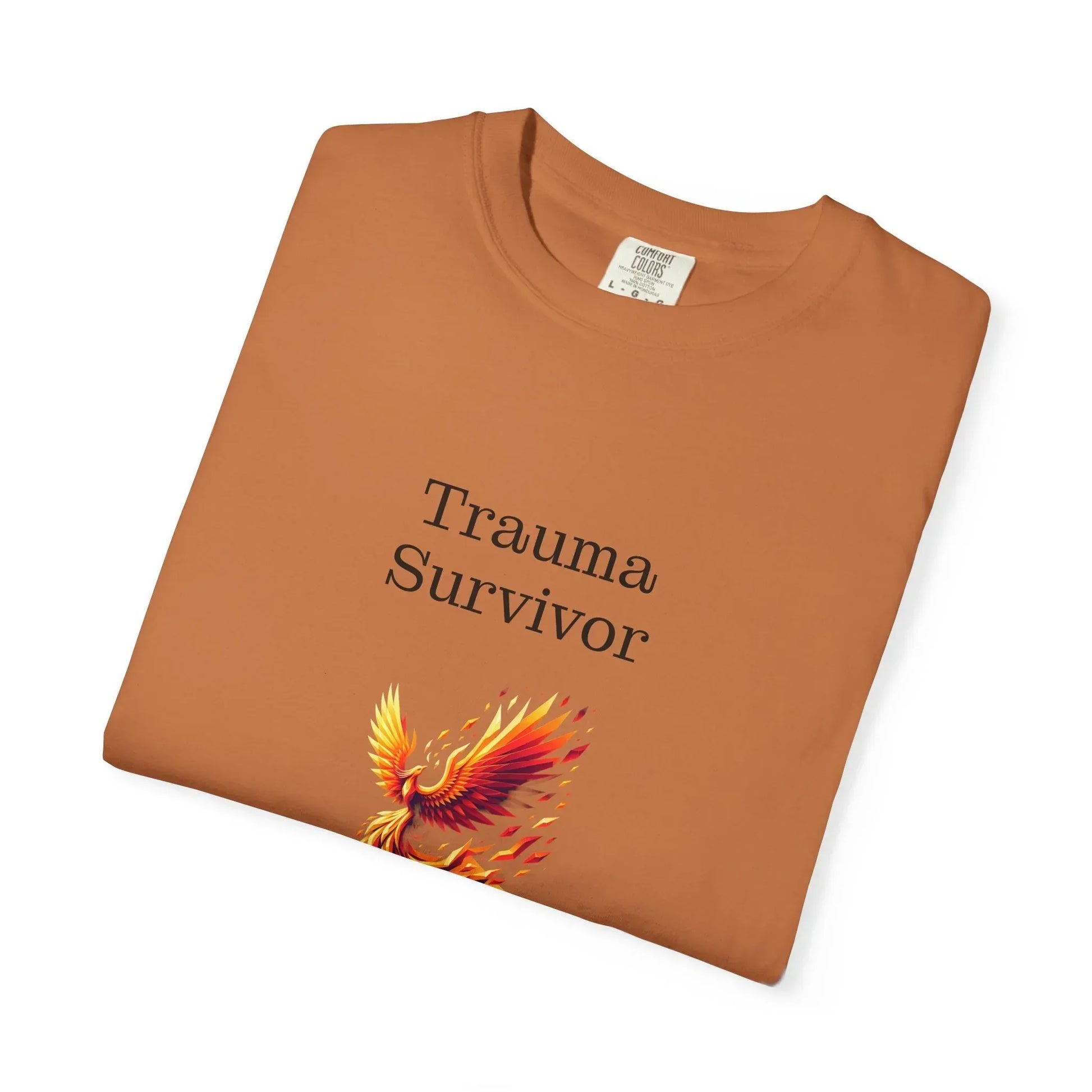 Trauma Survivor Unisex Garment-Dyed T-shirt - Inspirational Motivational Tee - The Dreamer's Bookshop.