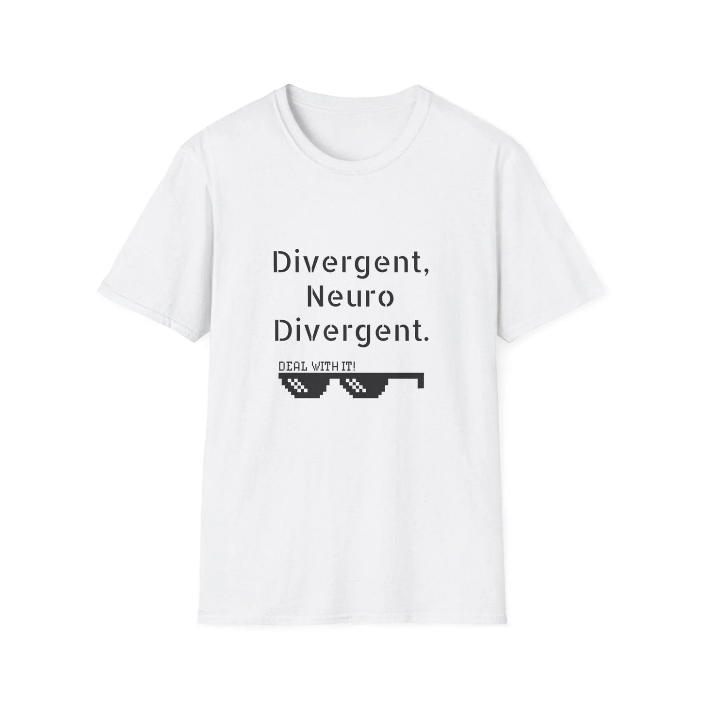 Divergent Neuro T-Shirt - Unisex Softstyle Tee for Neurodivergent Pride - The Dreamer's Bookshop.
