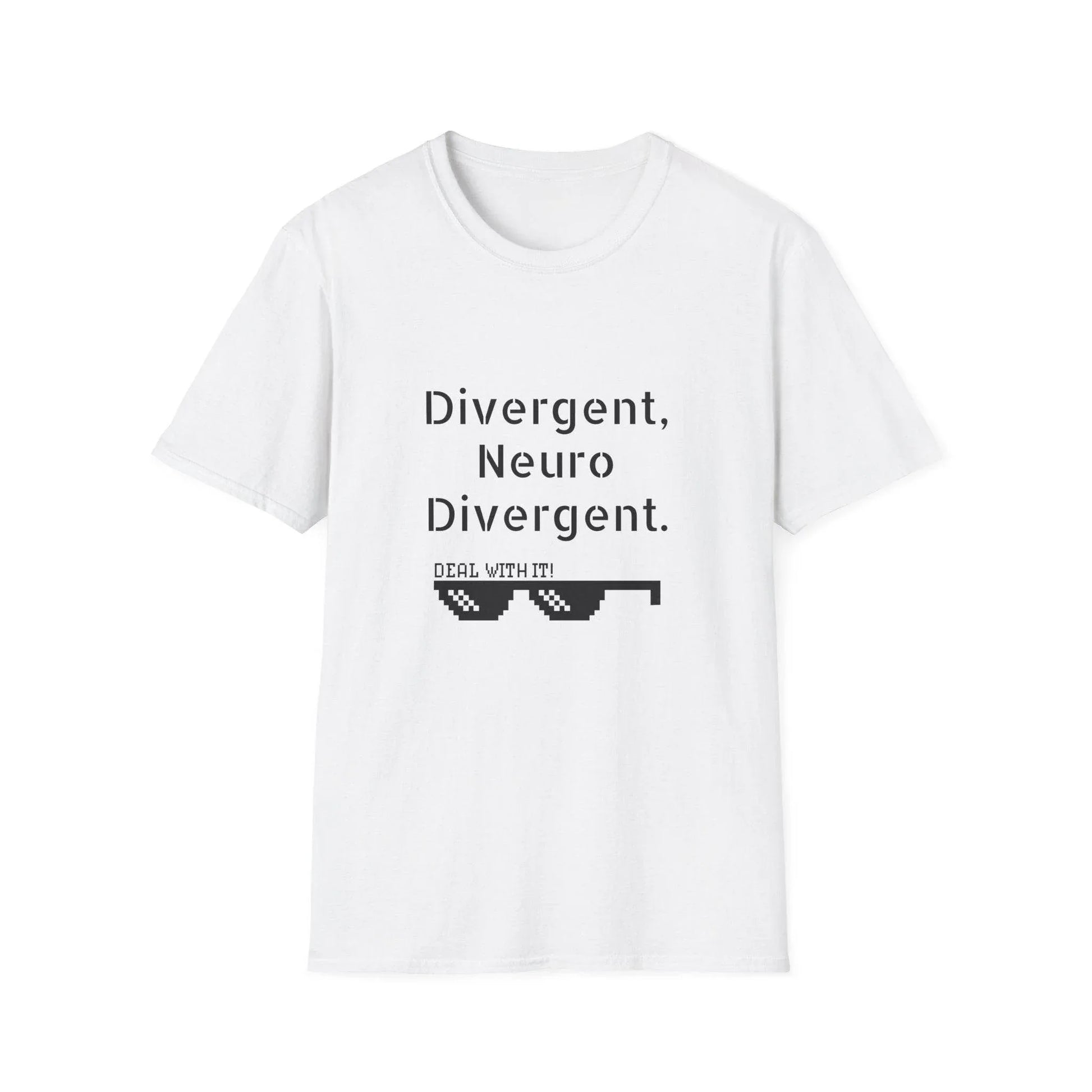Divergent Neuro T-Shirt - Unisex Softstyle Tee for Neurodivergent Pride - The Dreamer's Bookshop.