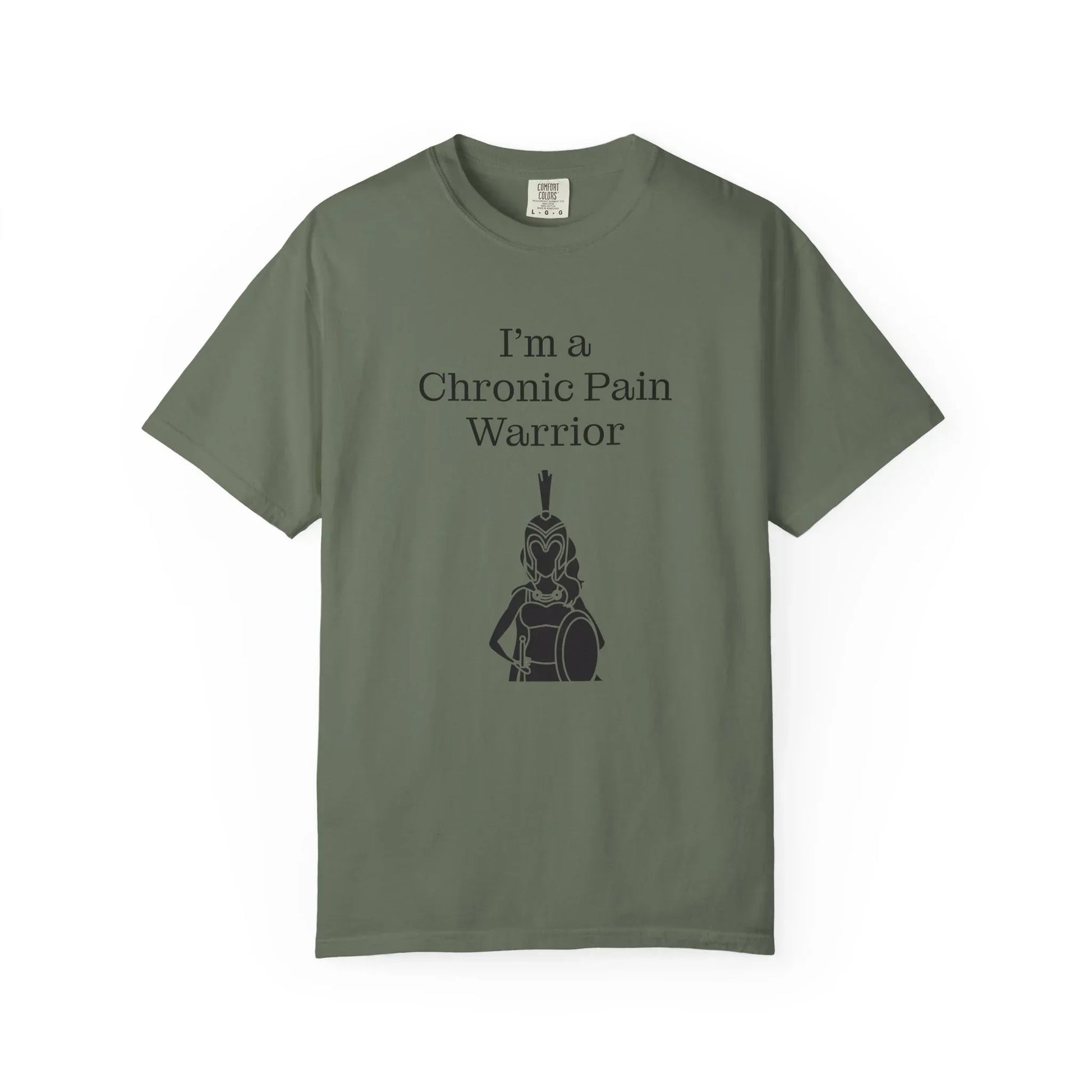 Chronic Pain Warrior Unisex Garment-Dyed T-shirt - Inspirational Motivational Tee - The Dreamer's Bookshop.