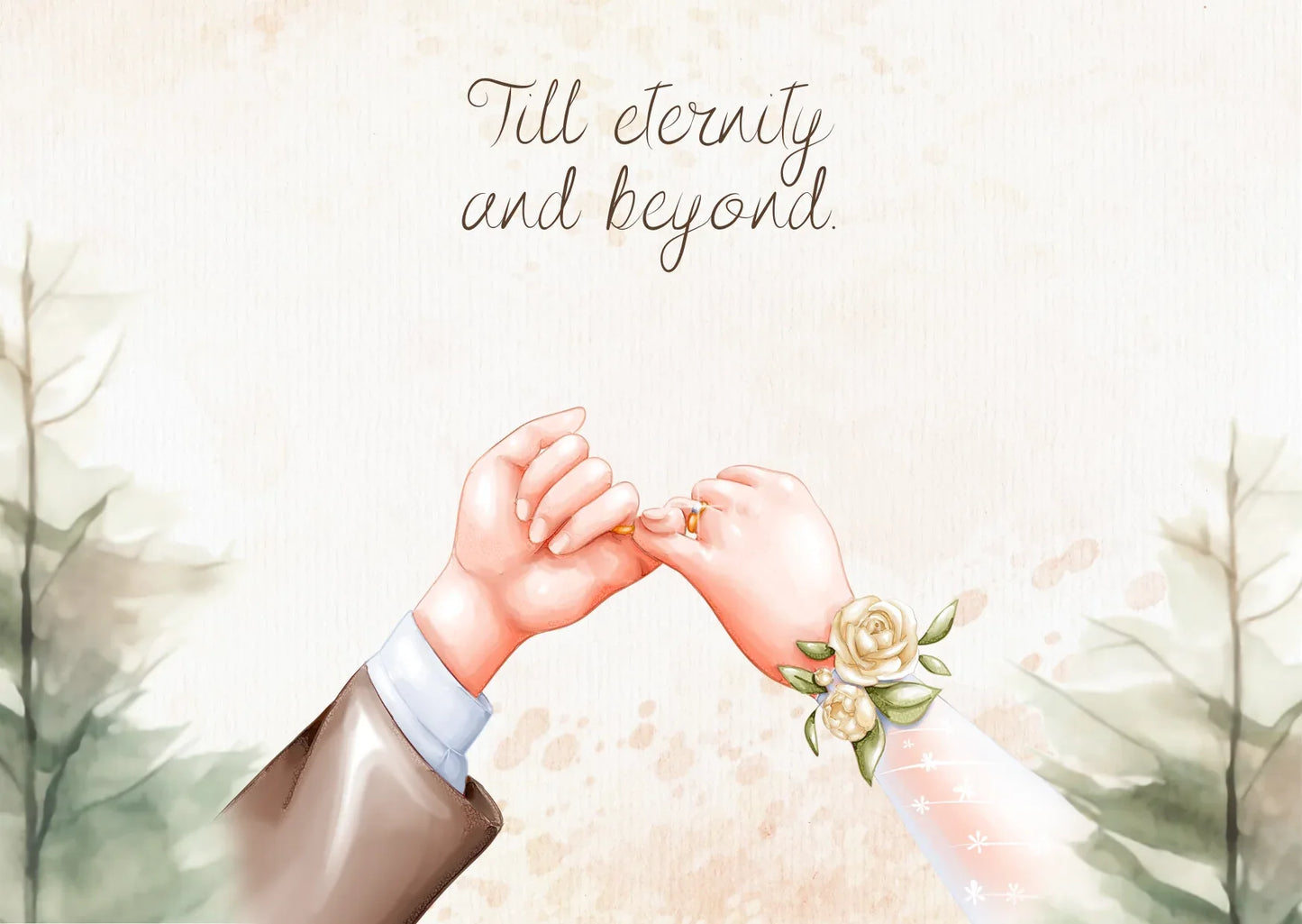 The Dreamer's Bookshop "Till Eternity" Wedding Card - The Dreamer's Bookshop.